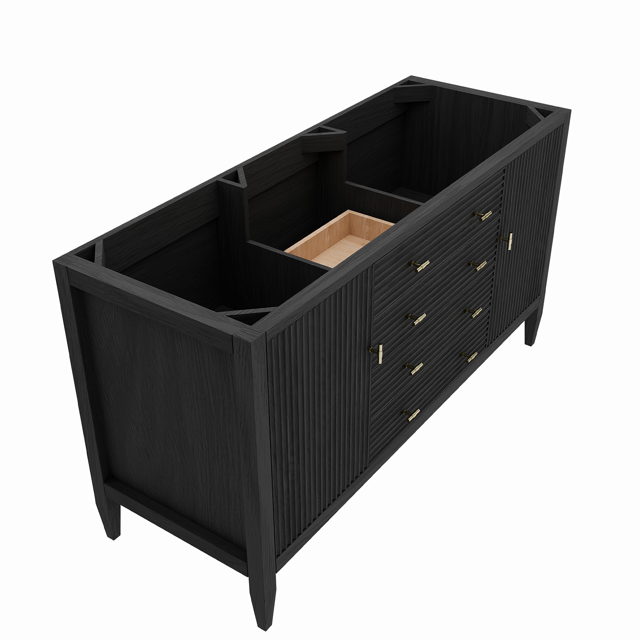 MAIDSTONE Valmont 60 Inch Fluted Vanity Base