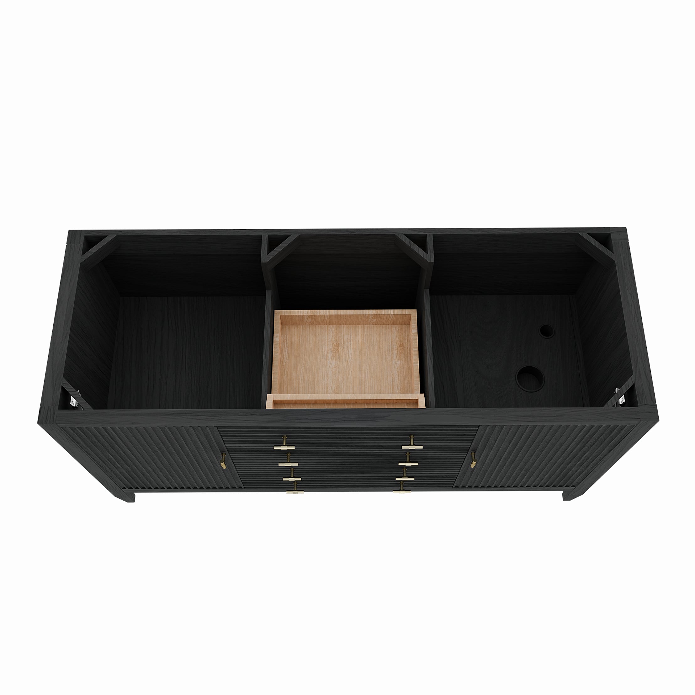 MAIDSTONE Valmont 60 Inch Fluted Vanity Base