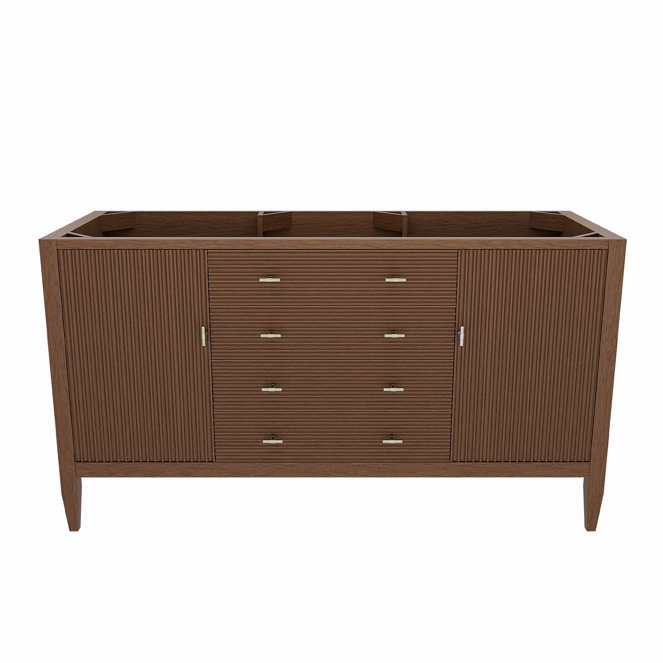 MAIDSTONE Valmont 60 Inch Fluted Vanity Base