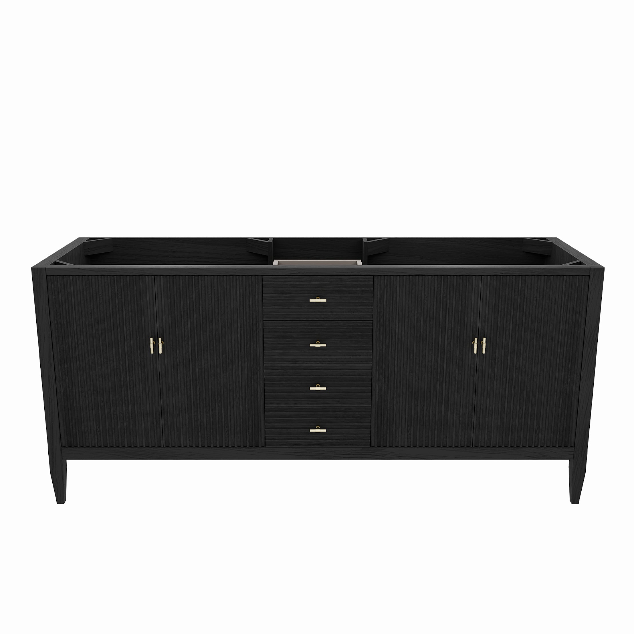 MAIDSTONE Valmont 72 Inch Fluted Vanity Base
