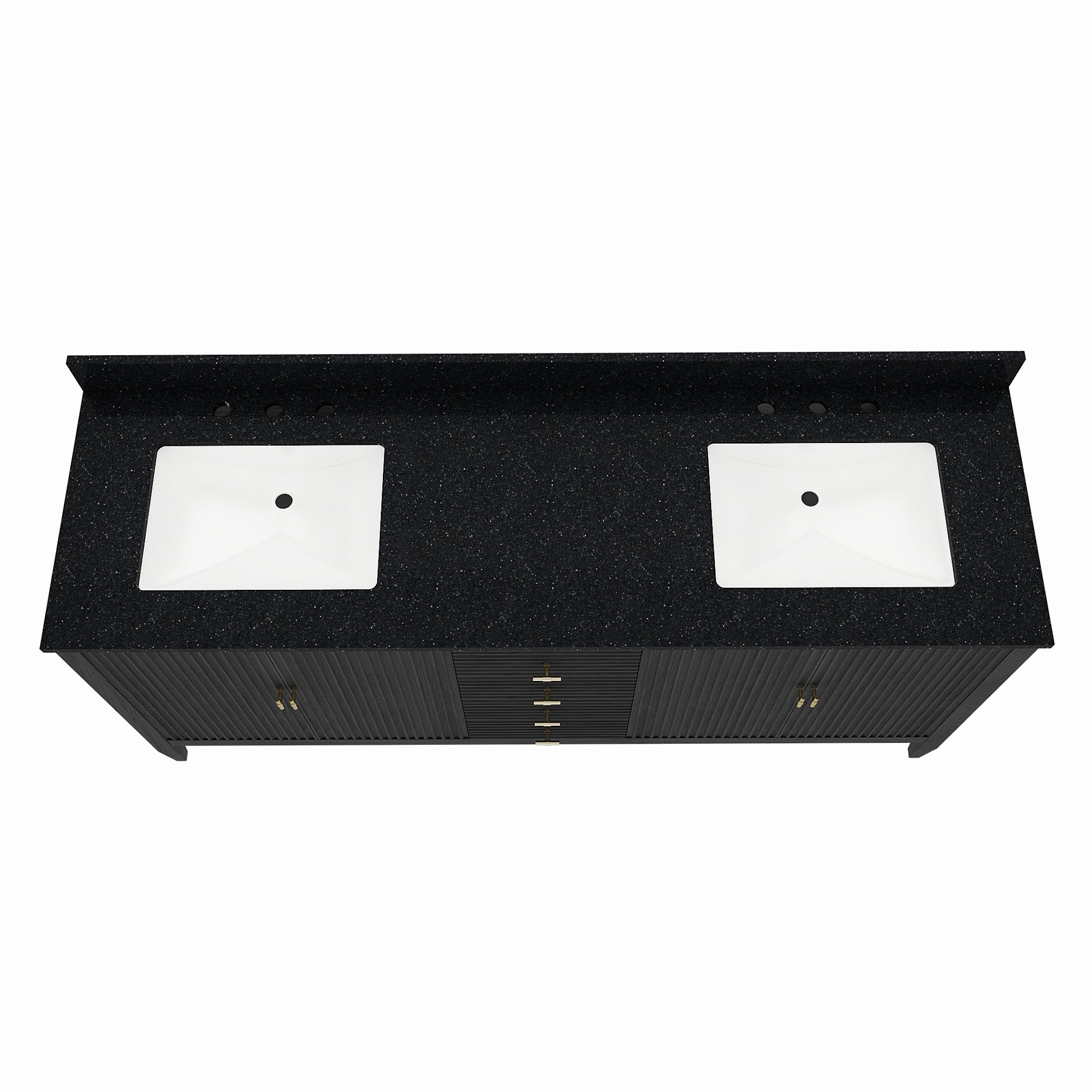 MAIDSTONE Valmont 72 Inch Fluted Vanity Base