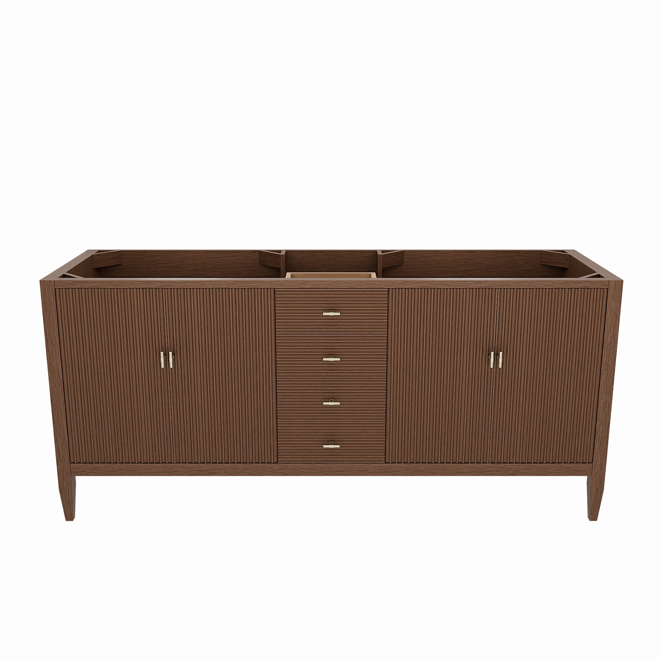 MAIDSTONE Valmont 72 Inch Fluted Vanity Base