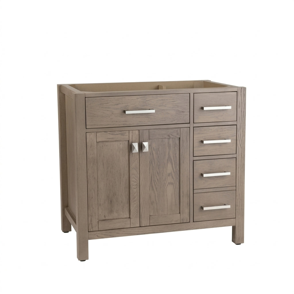 MAIDSTONE Neeson 36 Inch Birch and Oak Vanity