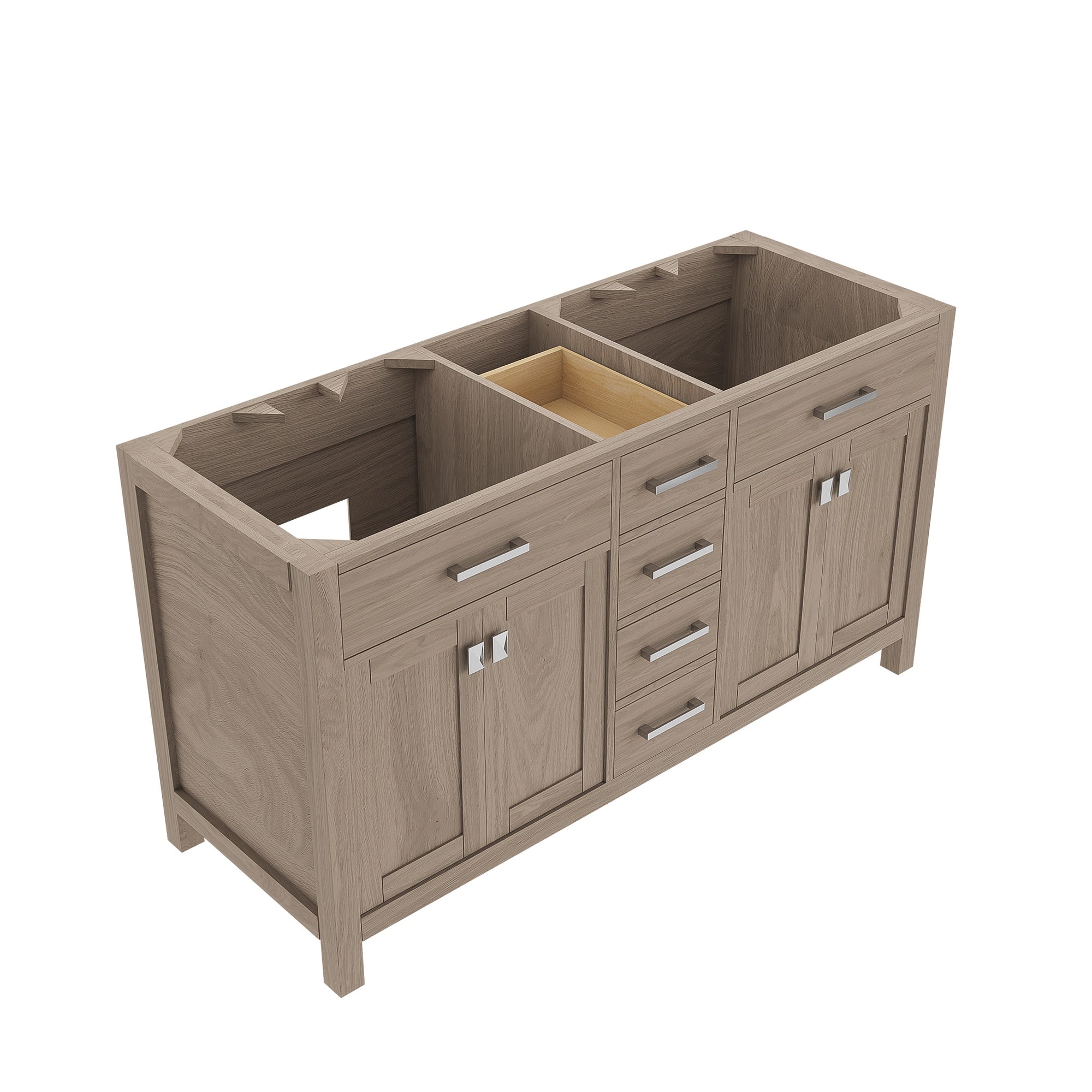 MAIDSTONE Neeson 60 Inch Oak and Birch Console Vanity