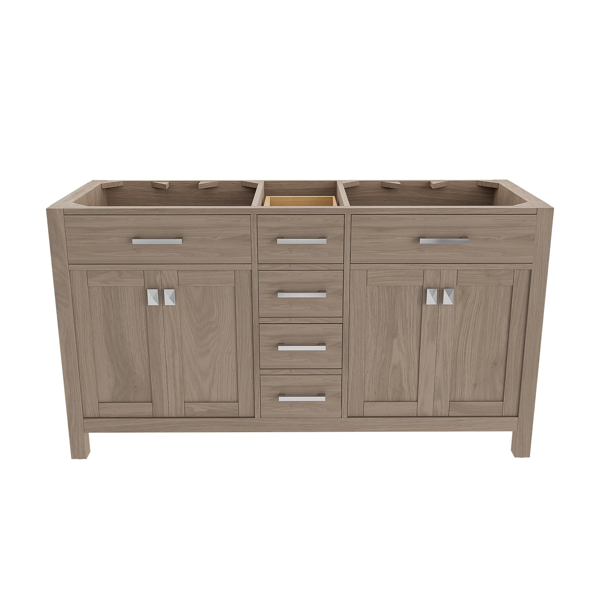 MAIDSTONE Neeson 60 Inch Oak and Birch Console Vanity