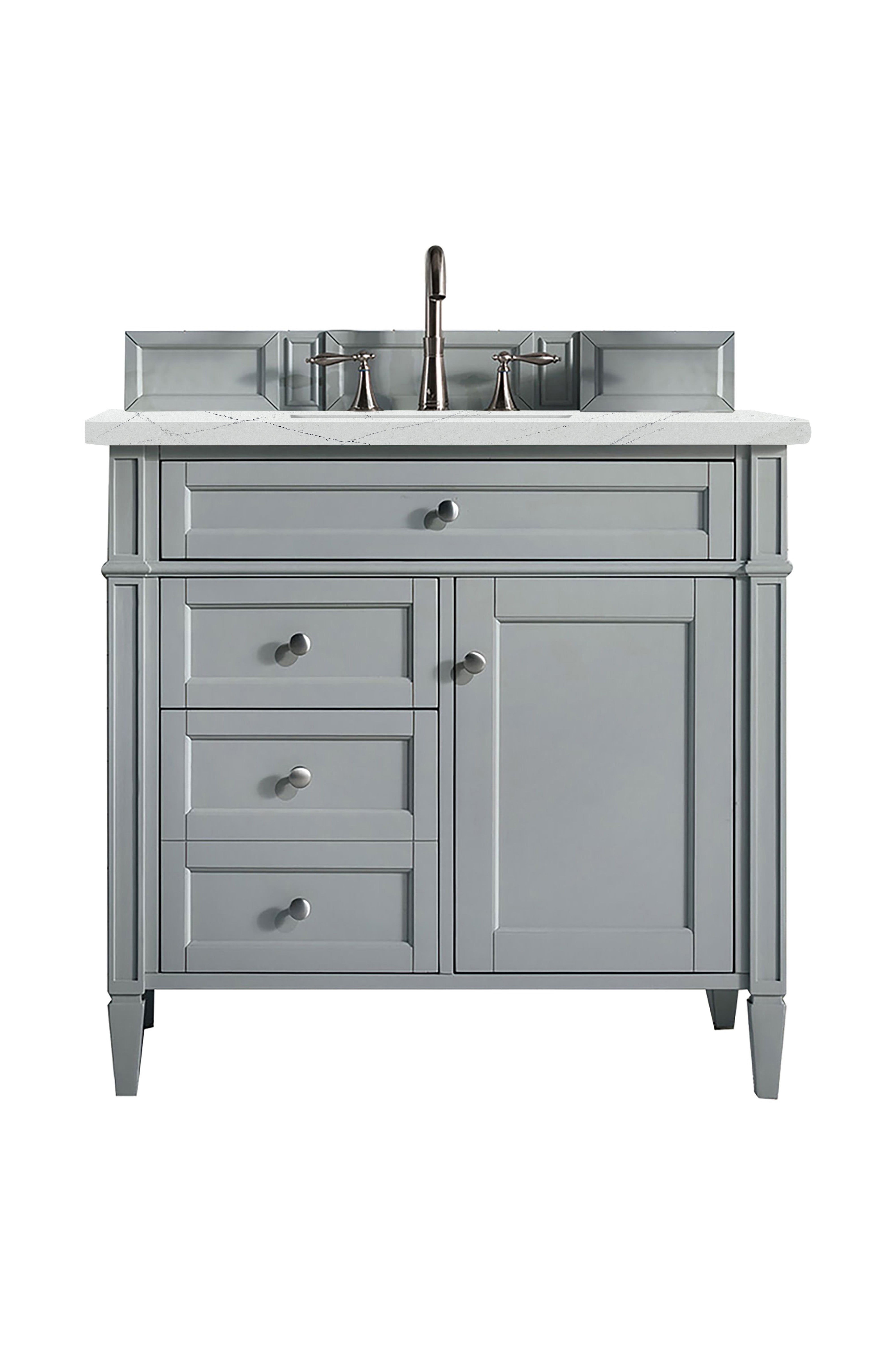 James Martin Brittany 36" Single Vanity in Urban Gray with 3cm Countertop