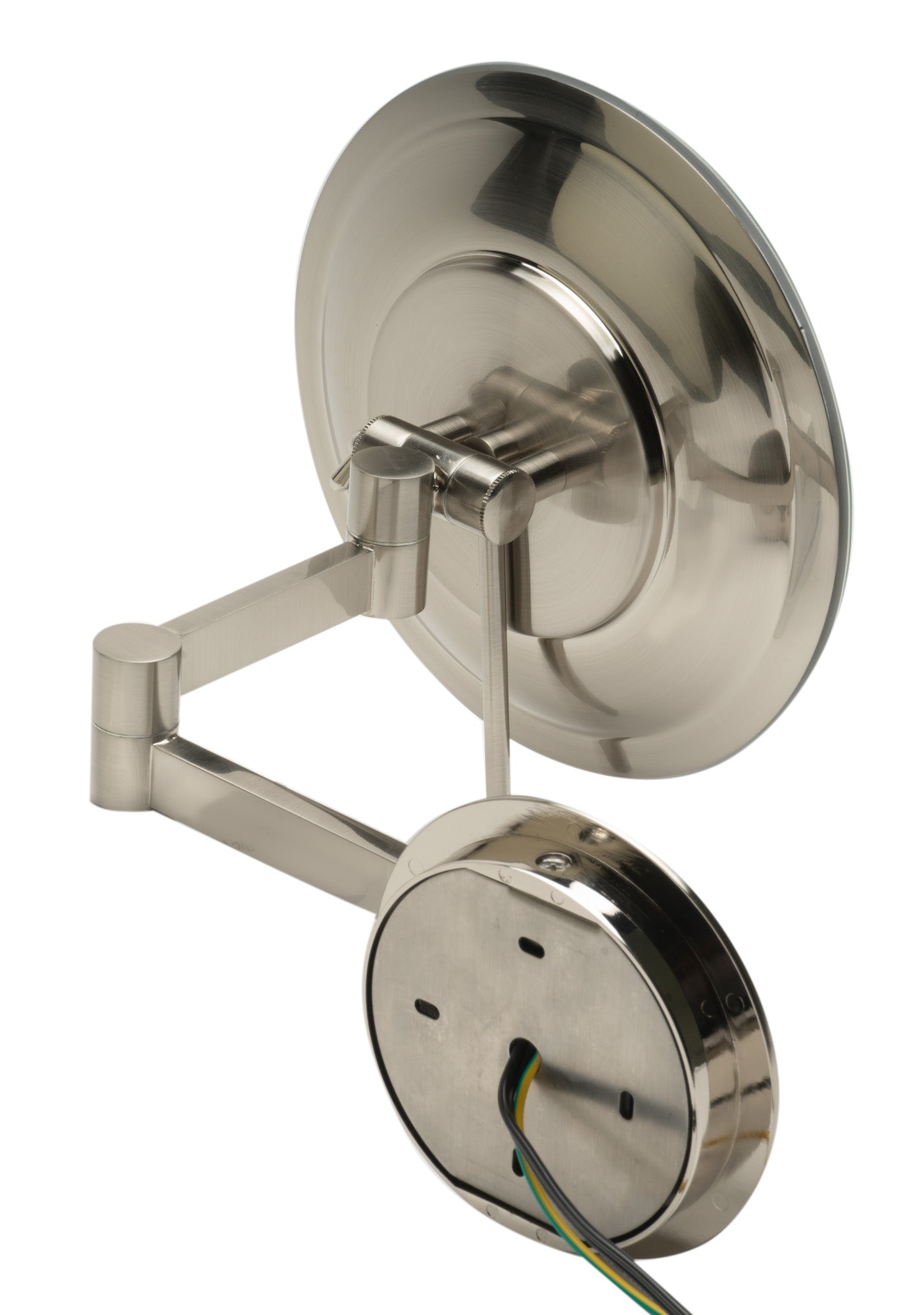 ALFI brand ABM9WLED Wall Mount Round 9" 5x Magnifying Cosmetic Mirror with Light