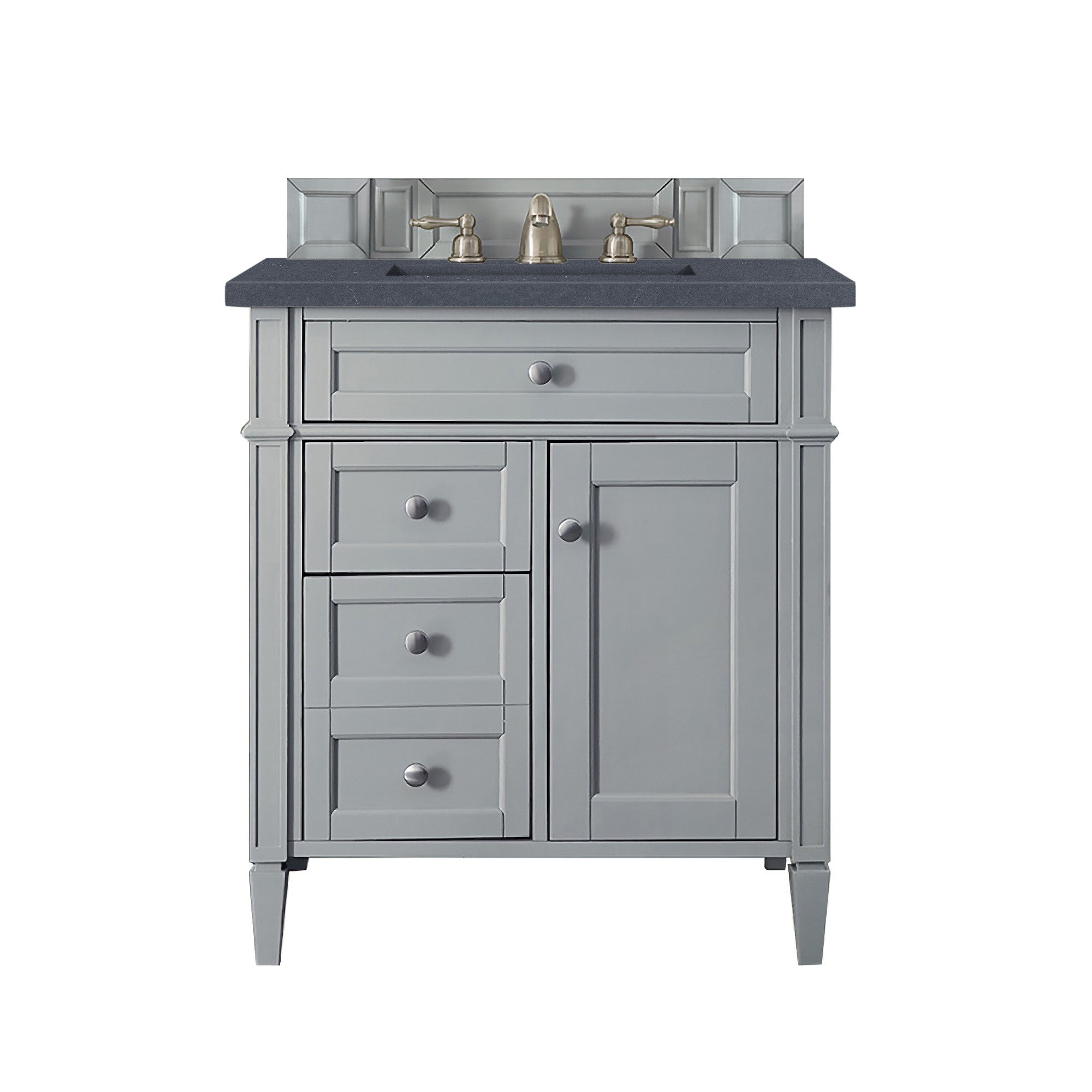 James Martin Brittany 30" Single Vanity in Urban Gray with 3cm Countertop