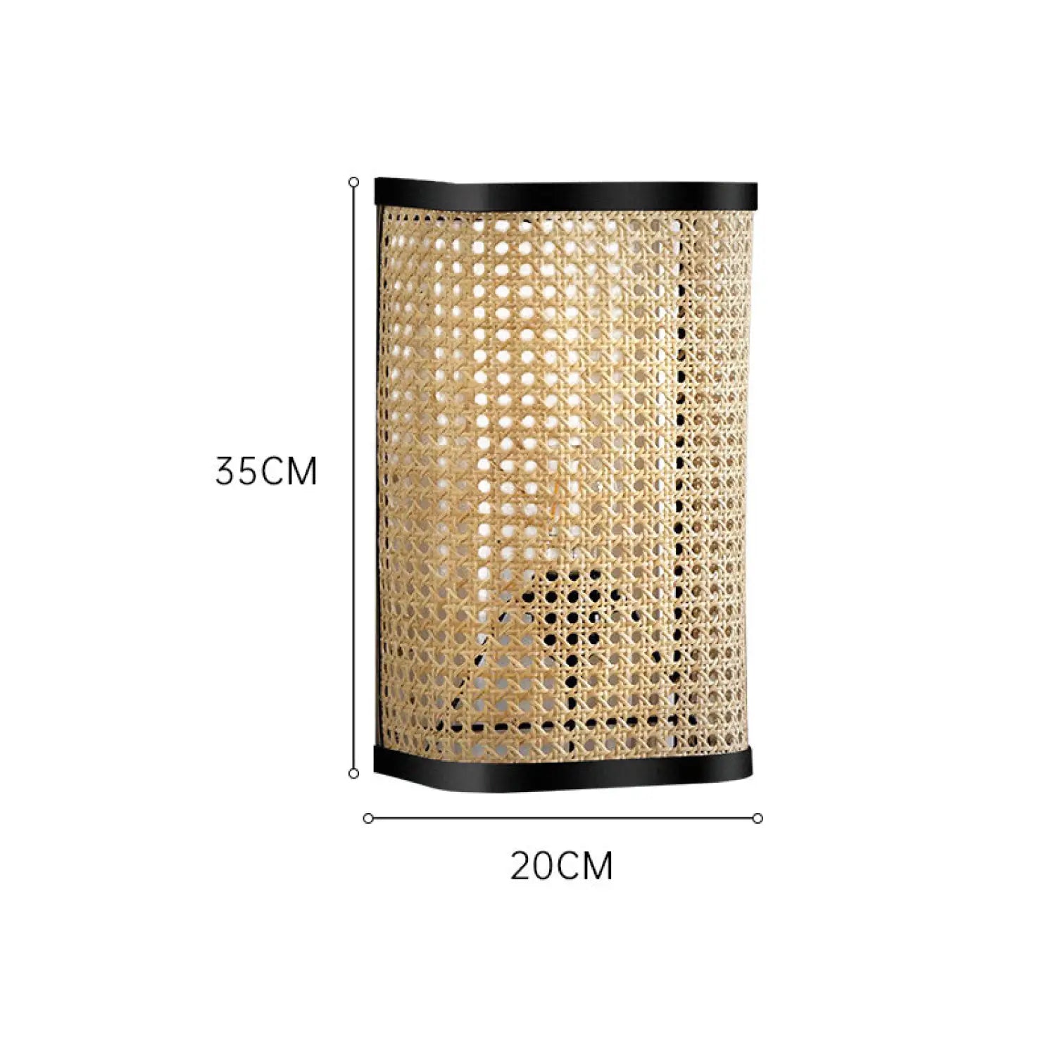 Natural Rattan Wall Lamps for Bedside, Aisle & Living Room Lighting