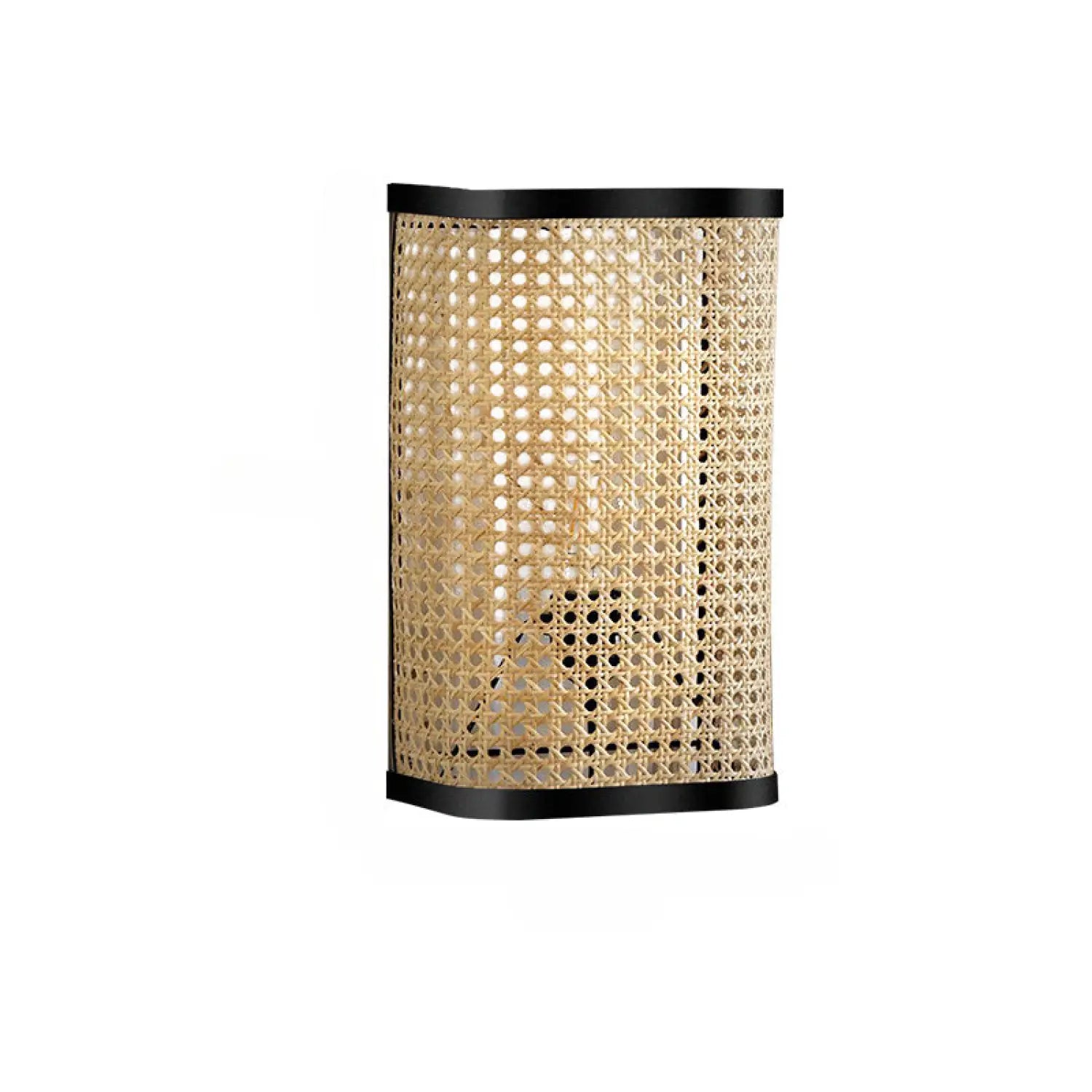 Natural Rattan Wall Lamps for Bedside, Aisle & Living Room Lighting