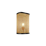 Natural Rattan Wall Lamps for Bedside, Aisle & Living Room Lighting