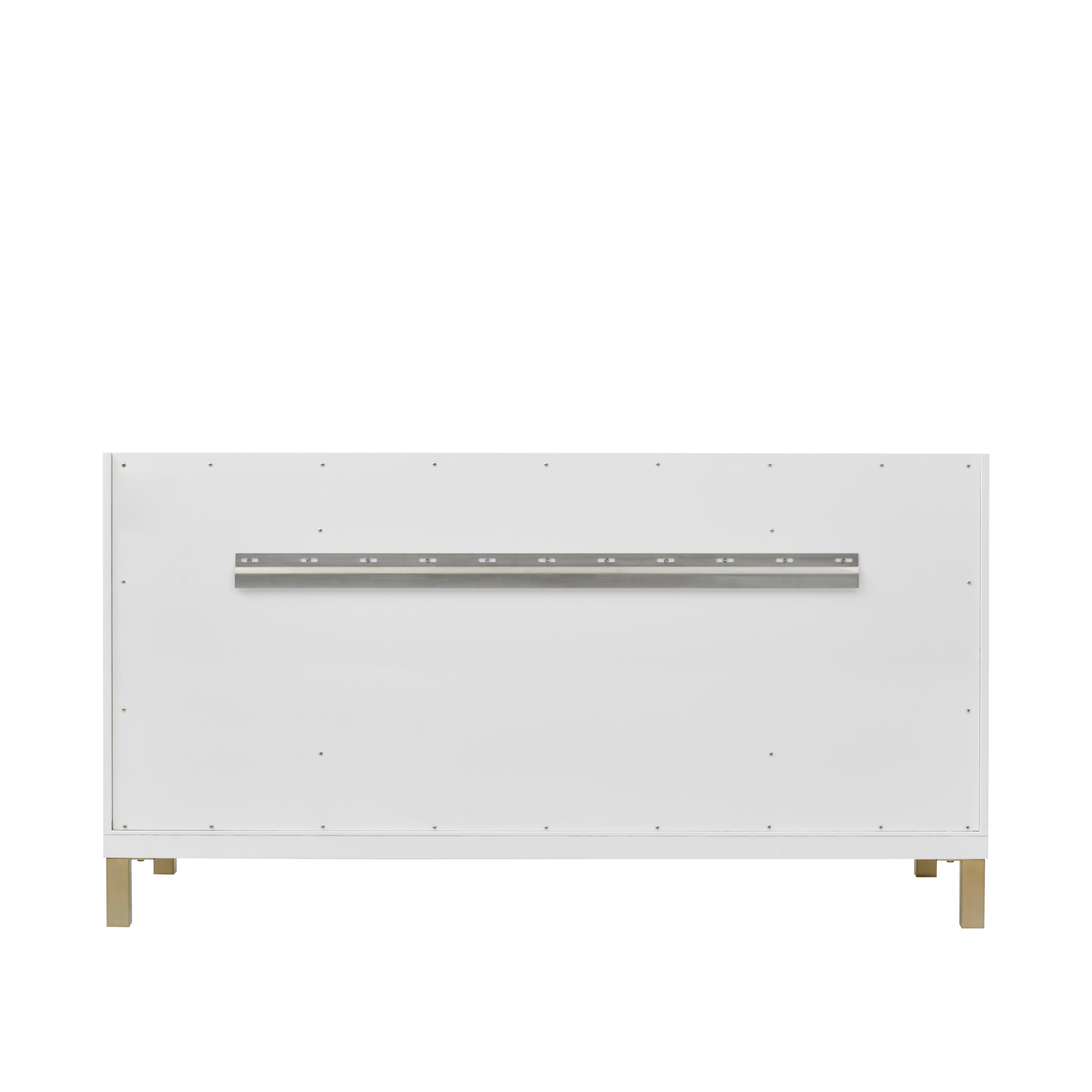 James Martin Chicago 60" Single Vanity in Glossy White with 3cm Countertop