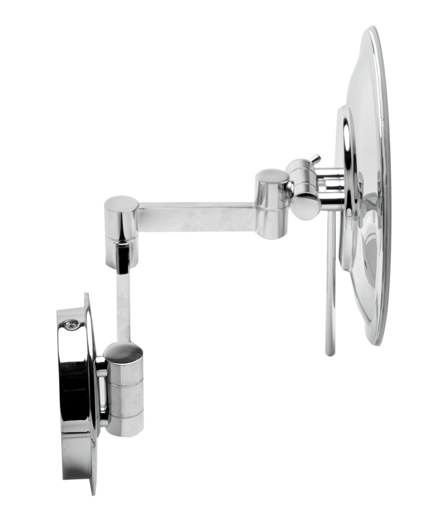 ALFI brand ABM9WLED Wall Mount Round 9" 5x Magnifying Cosmetic Mirror with Light