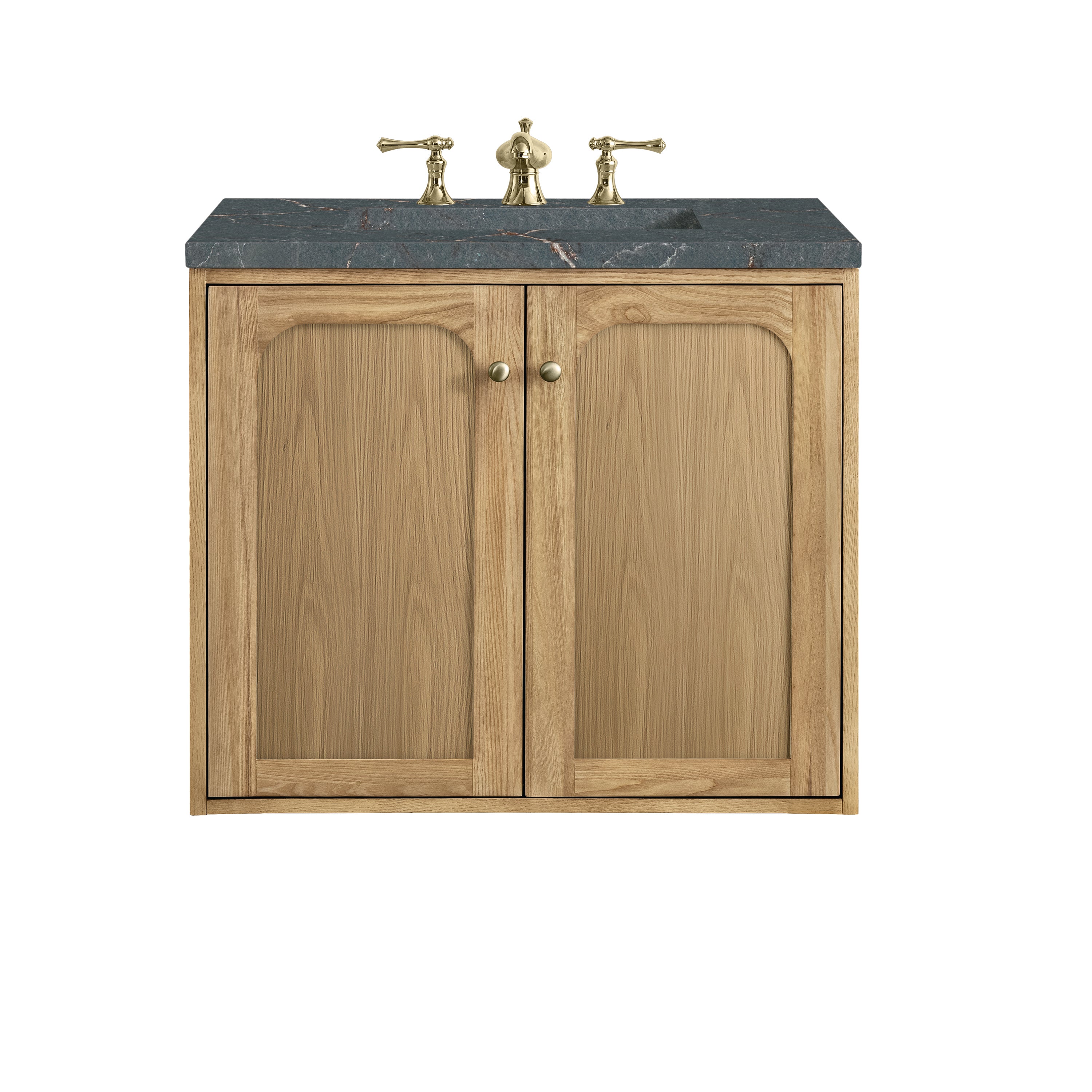 James Martin Laurent 30" Single Vanity in Light Natural Oak with 3cm Countertop