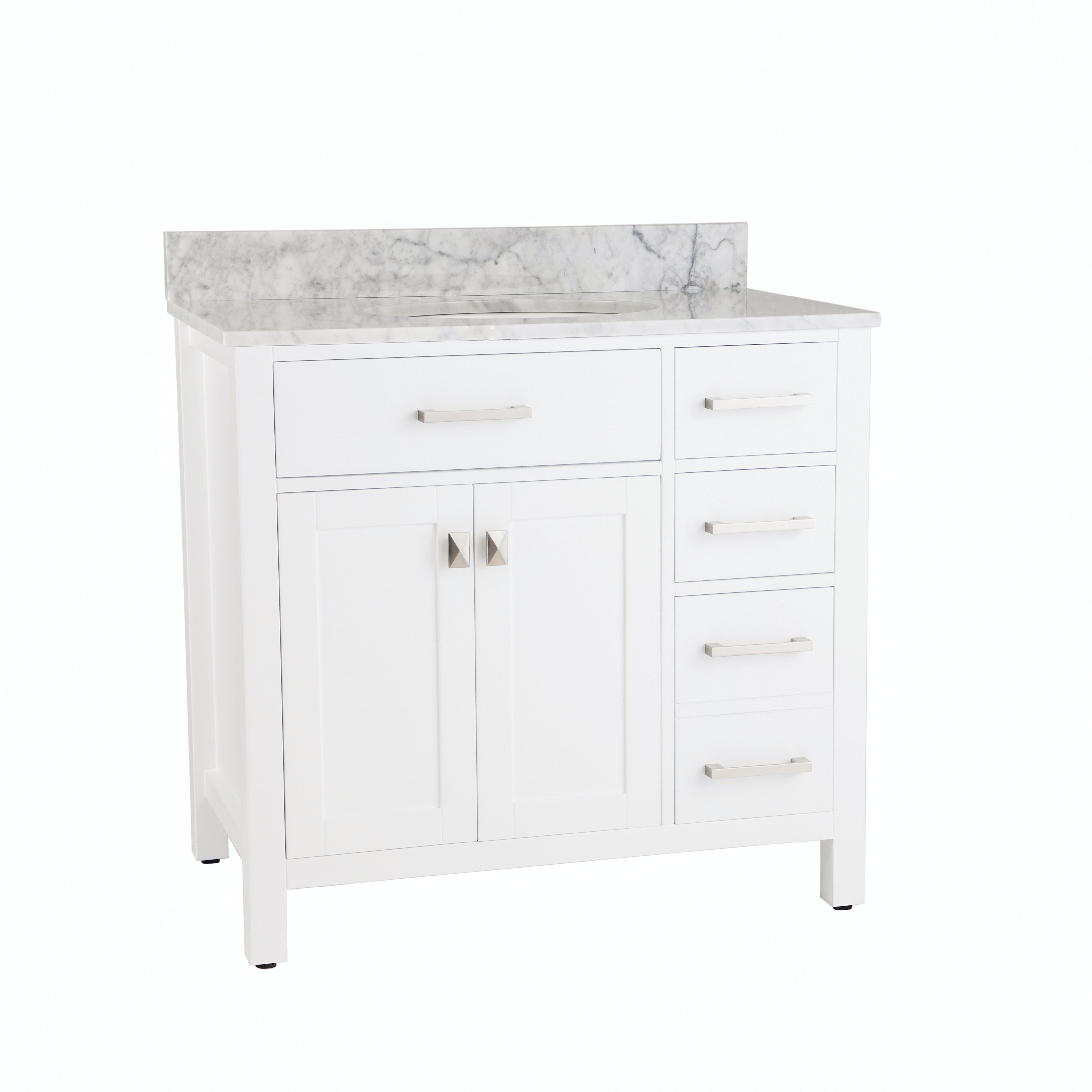MAIDSTONE Neeson 36 Inch Birch and Oak Vanity