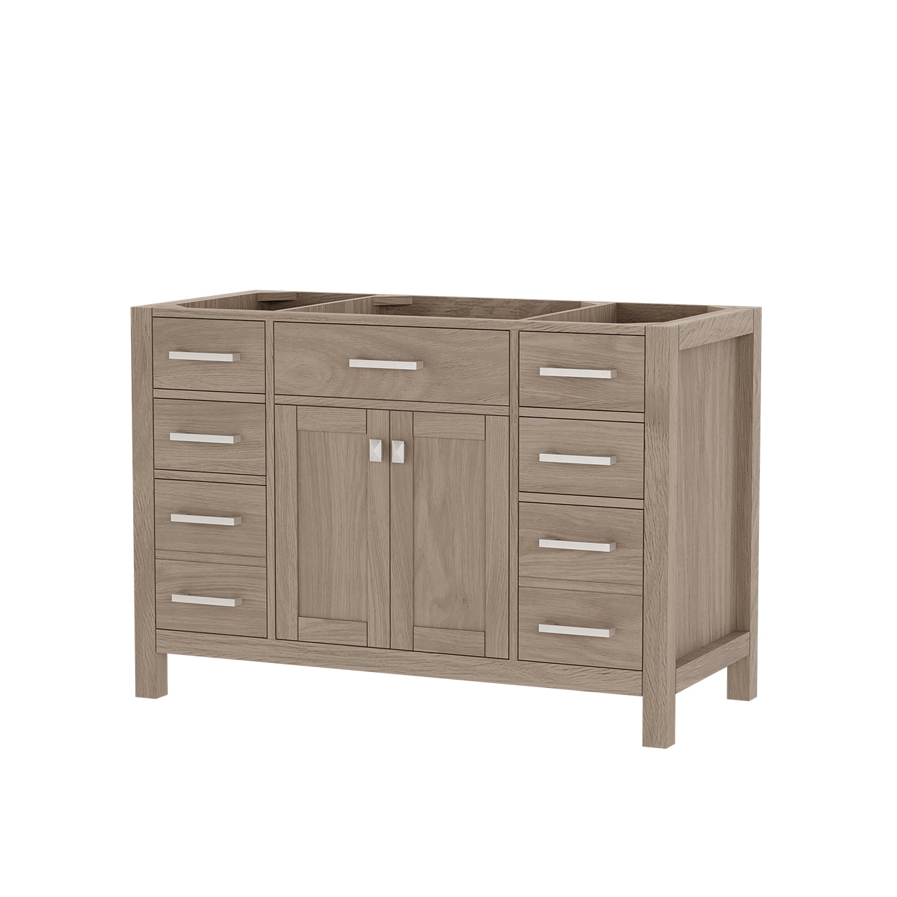 MAIDSTONE Neeson 48 Inch Oak and Birch Vanity