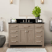 MAIDSTONE Neeson 48 Inch Oak and Birch Vanity