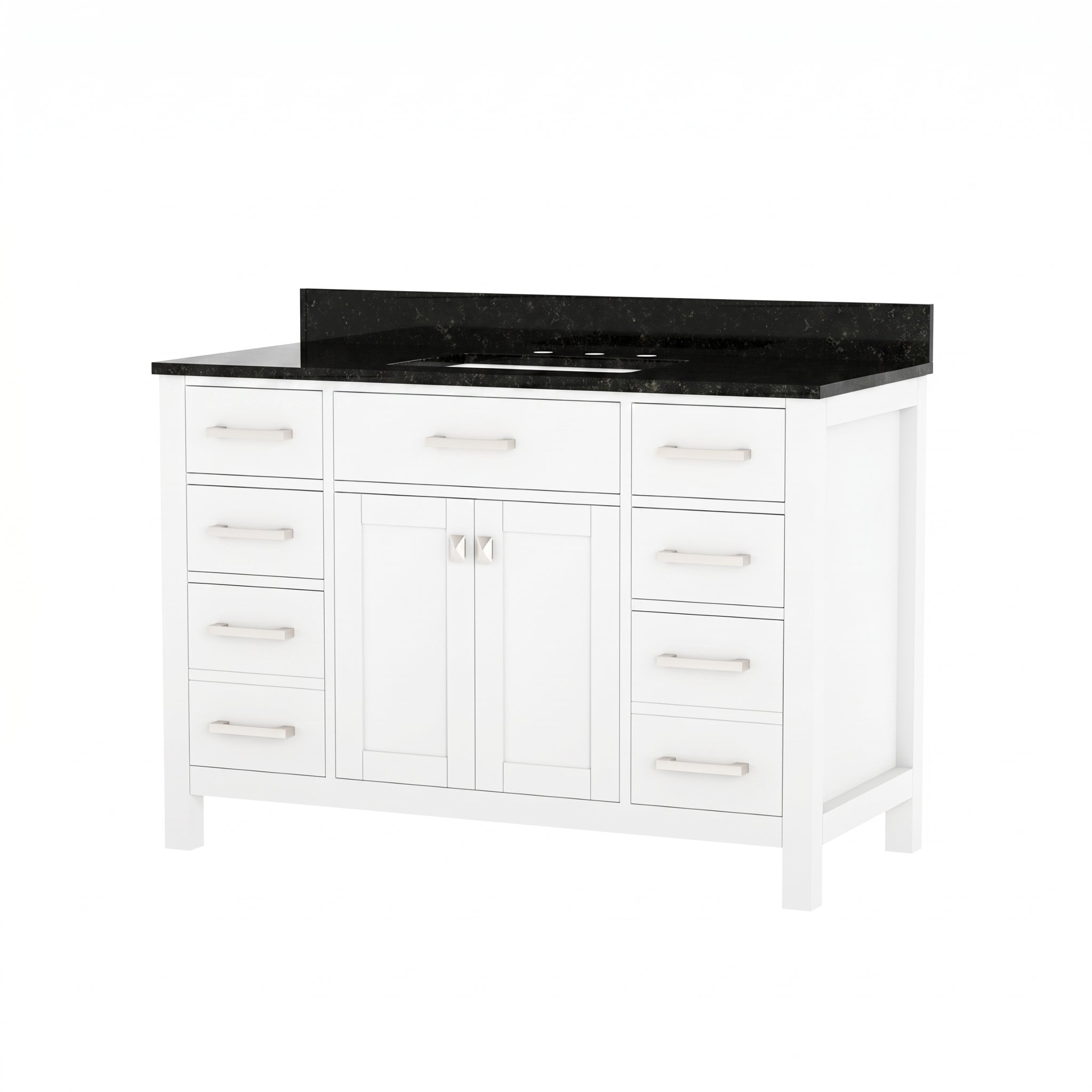 MAIDSTONE Neeson 48 Inch Oak and Birch Vanity