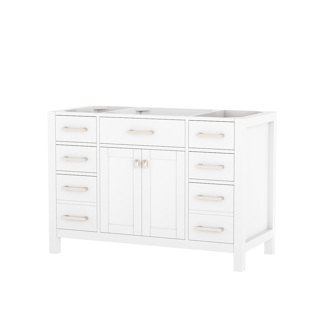 MAIDSTONE Neeson 48 Inch Oak and Birch Vanity