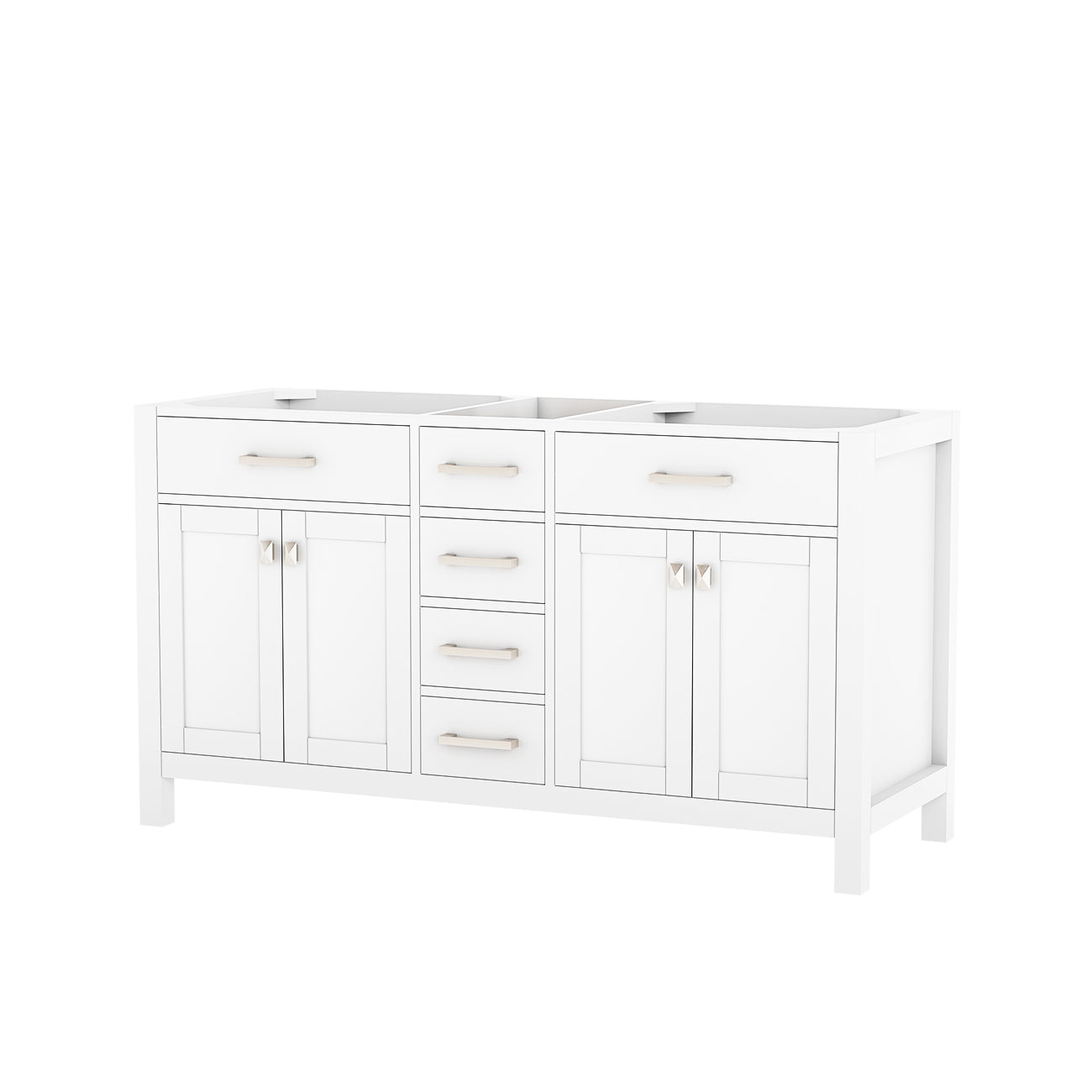 MAIDSTONE Neeson 60 Inch Oak and Birch Console Vanity