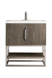James Martin Columbia 31.5" Freestanding Single Vanity with Mineral Composite Stone Countertop