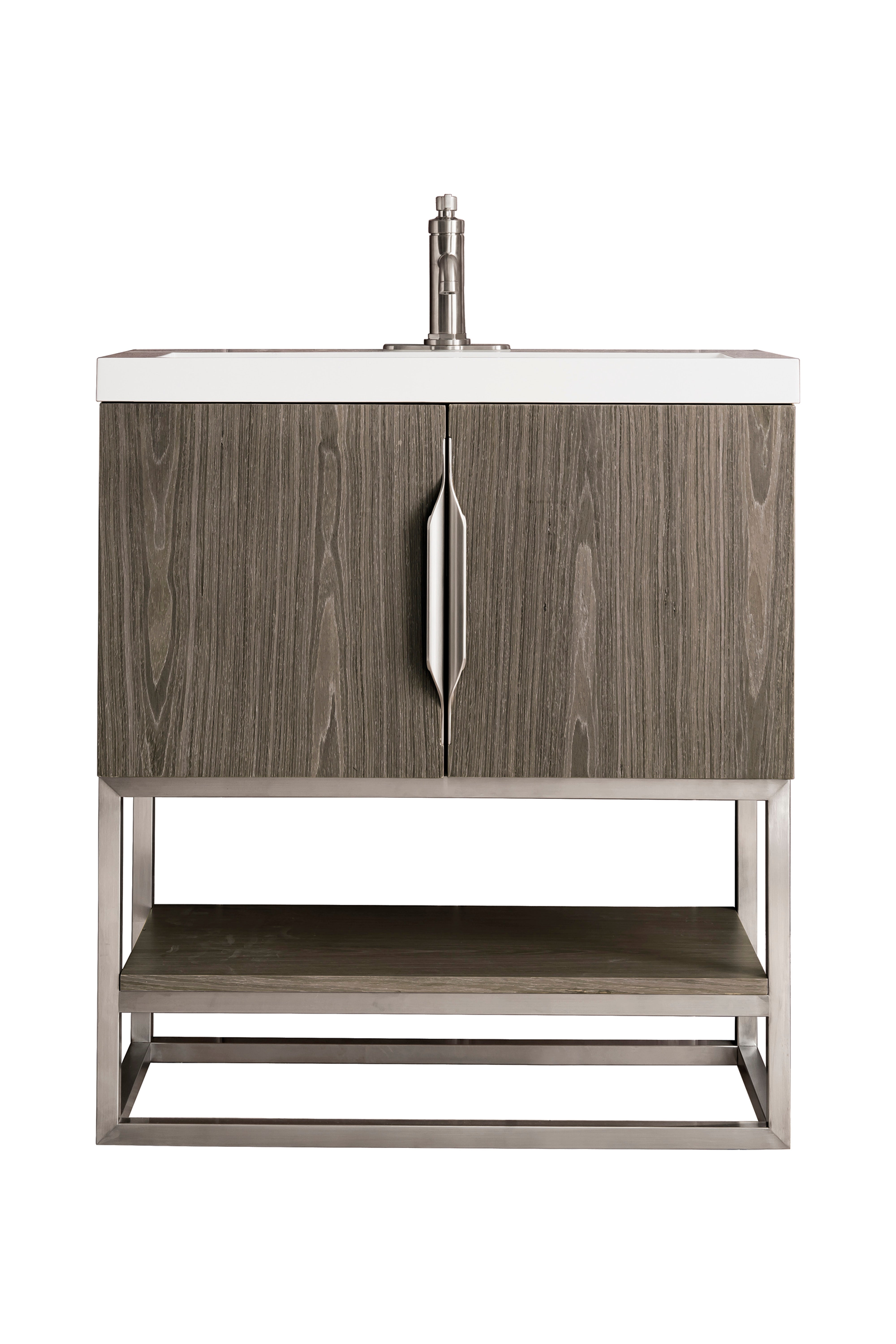 James Martin Columbia 31.5" Freestanding Single Vanity with Mineral Composite Stone Countertop