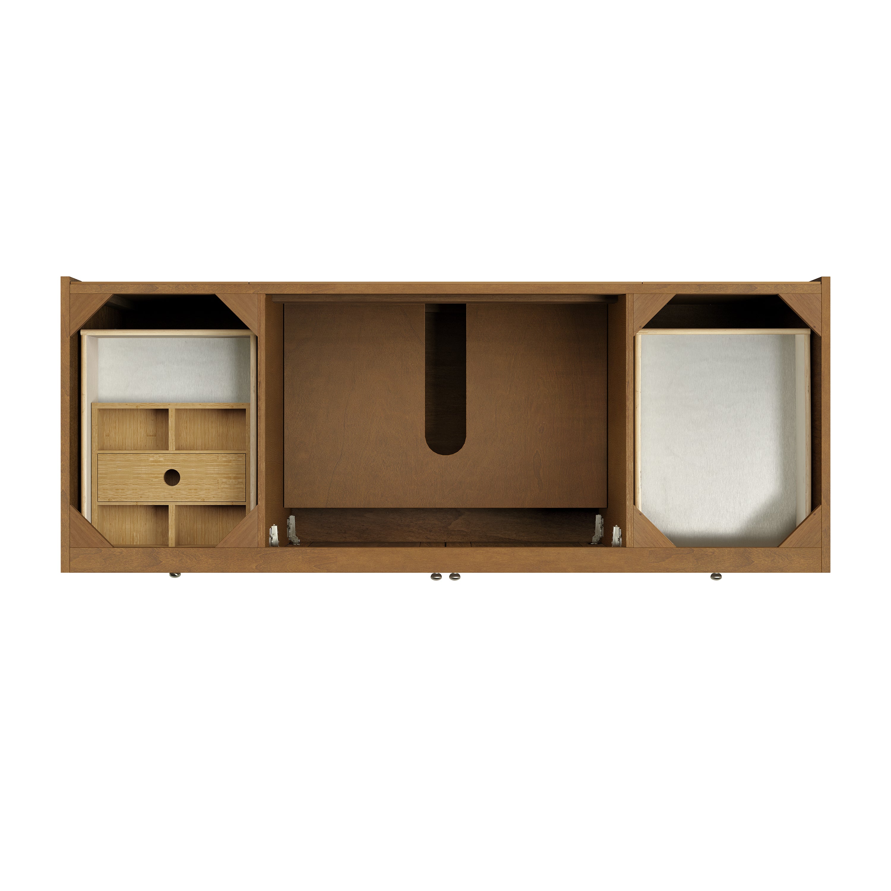 James Martin Laurent 60" Single Vanity in Honey Oak with 3cm Countertop and FreePower Wireless Charger