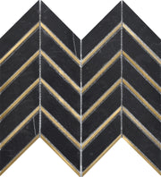 Roca Rockart – Nero Arrow Metal (12"x12" Mosaic)