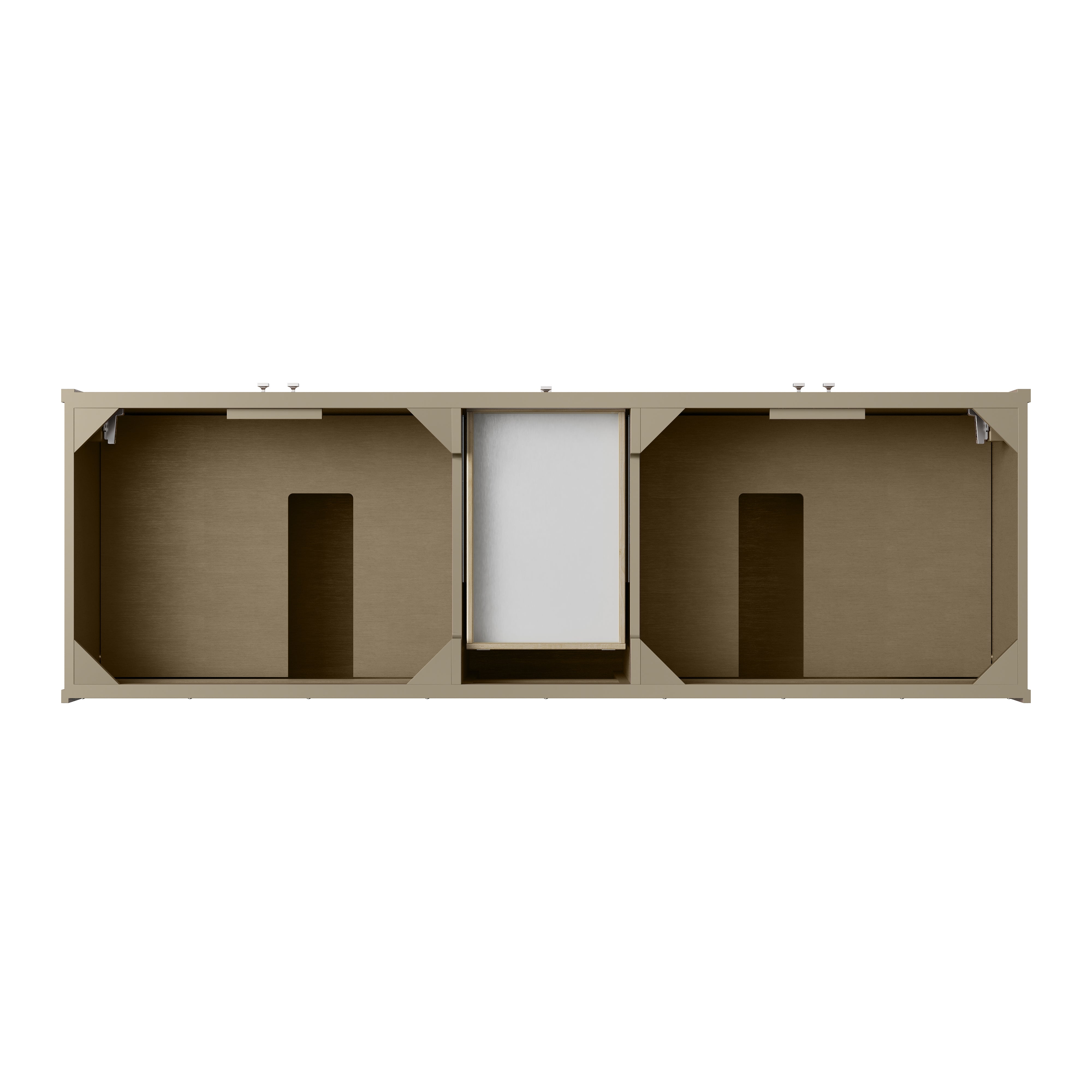 James Martin Chicago 72" Double Vanity in Walnut Whisper with 3cm Countertop