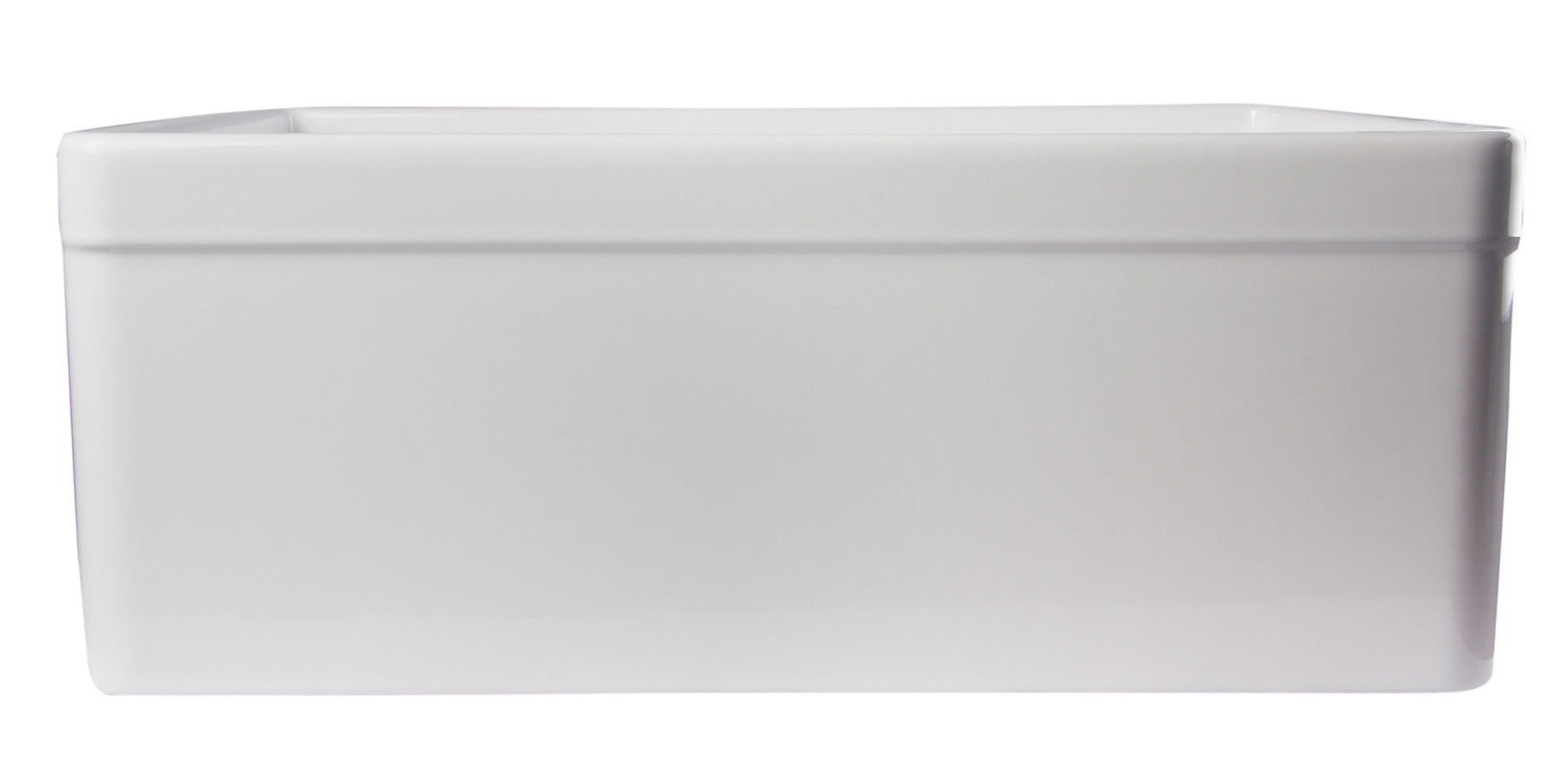 ALFI brand AB506 AB506-W White 26" Decorative Lip Apron Single Bowl Fireclay Farmhouse Kitchen Sink