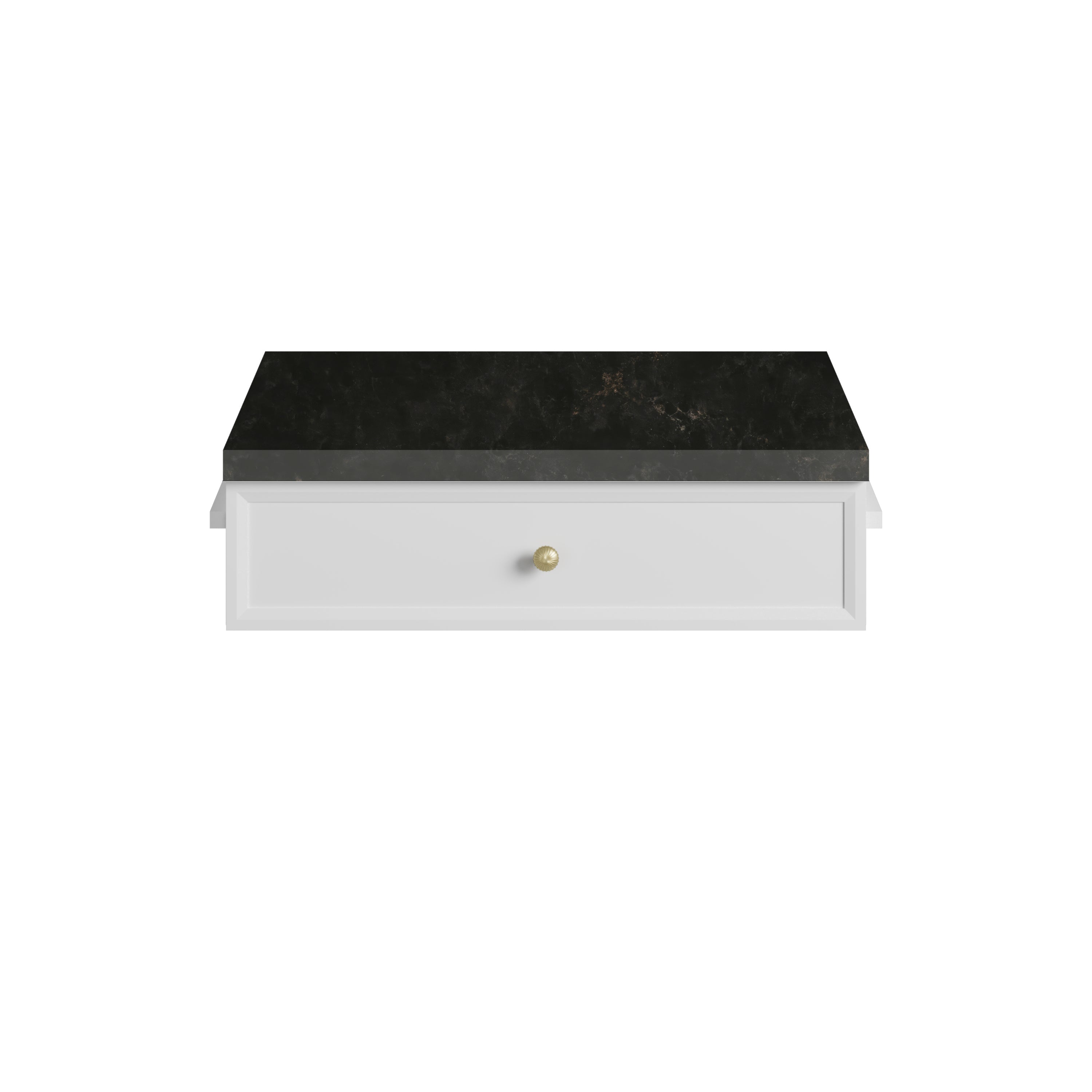 James Martin Bellshire 24" Drawer Unit in Bright White with 3cm Countertop