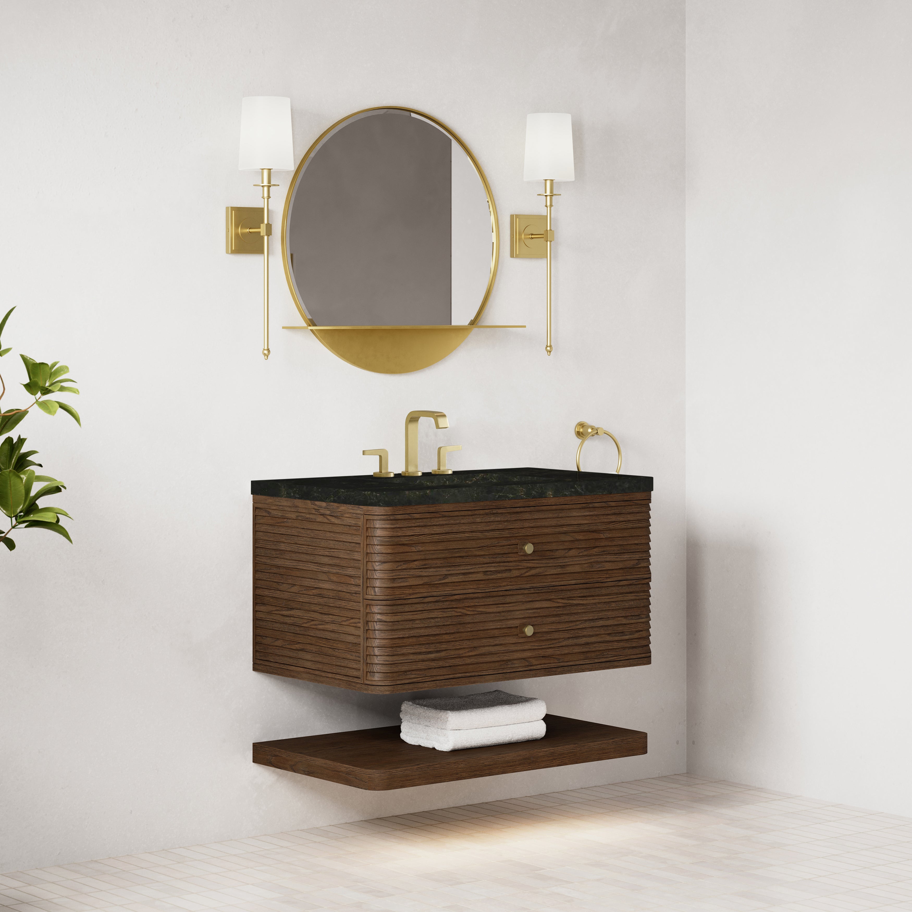 James Martin Allamari 36" Single Vanity in Sable with 3cm Countertop
