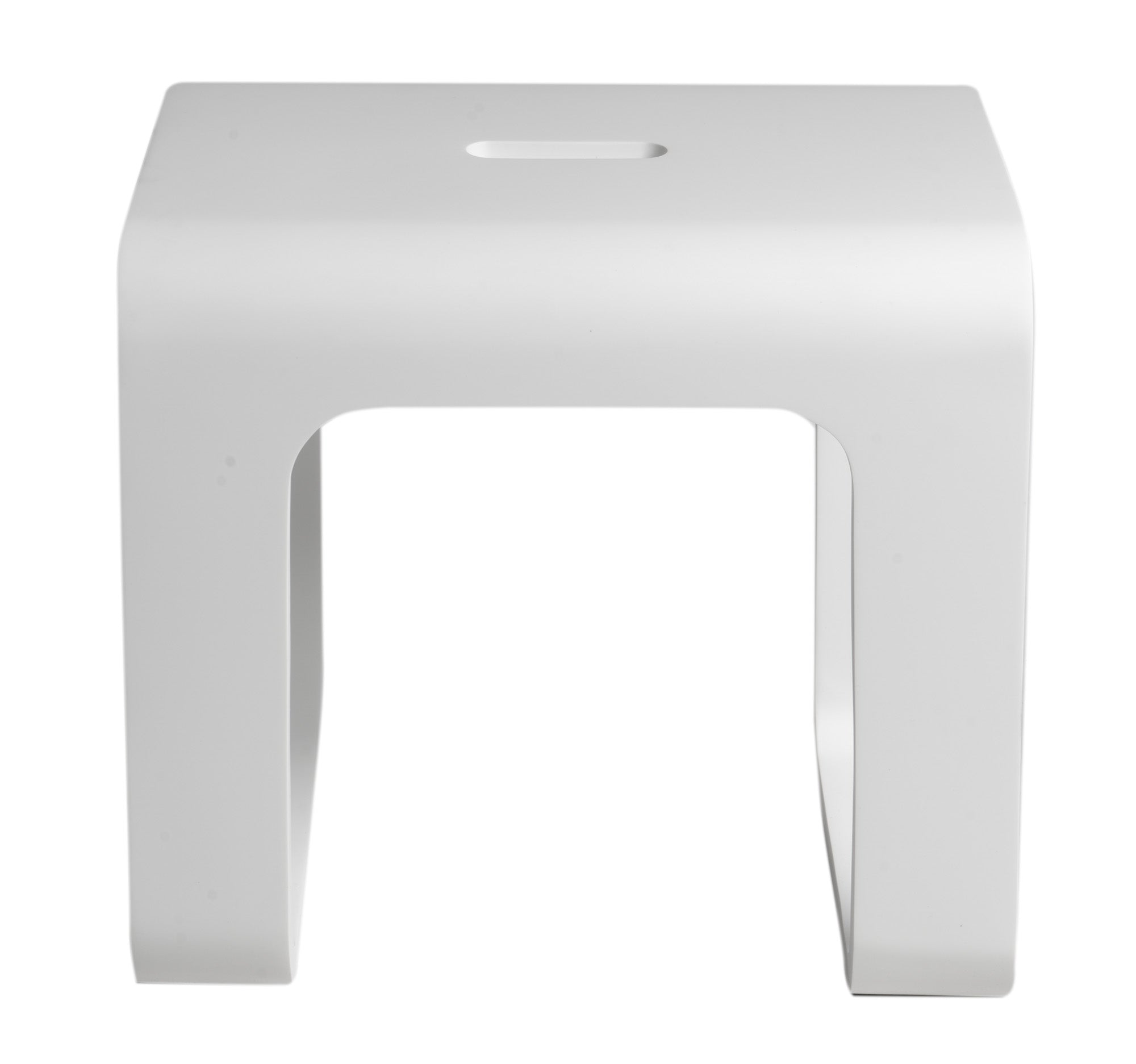 ALFI brand  ABST99 White Matte Solid Surface Resin Bathroom / Shower Stool