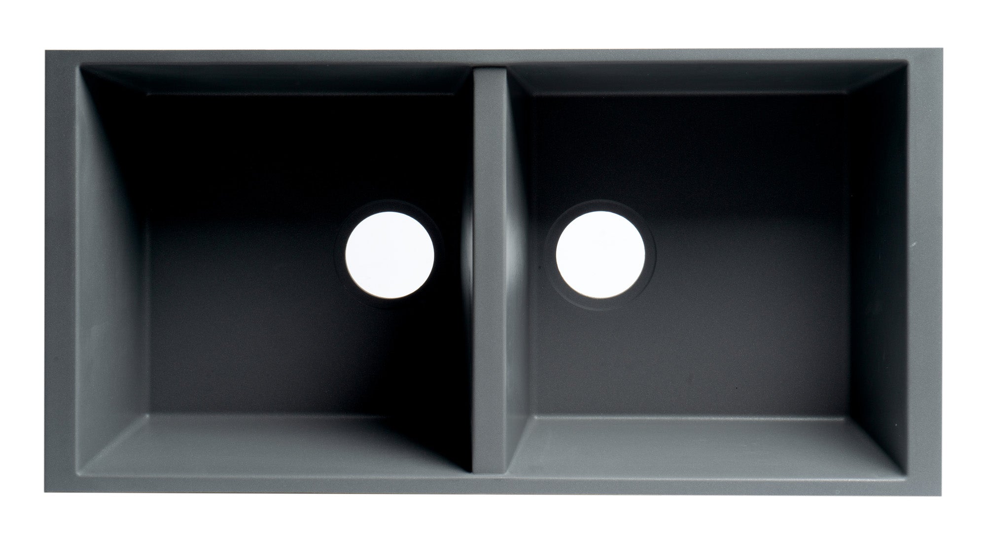 ALFI brand AB3420UM 34" Undermount Double Bowl Granite Composite Kitchen Sink