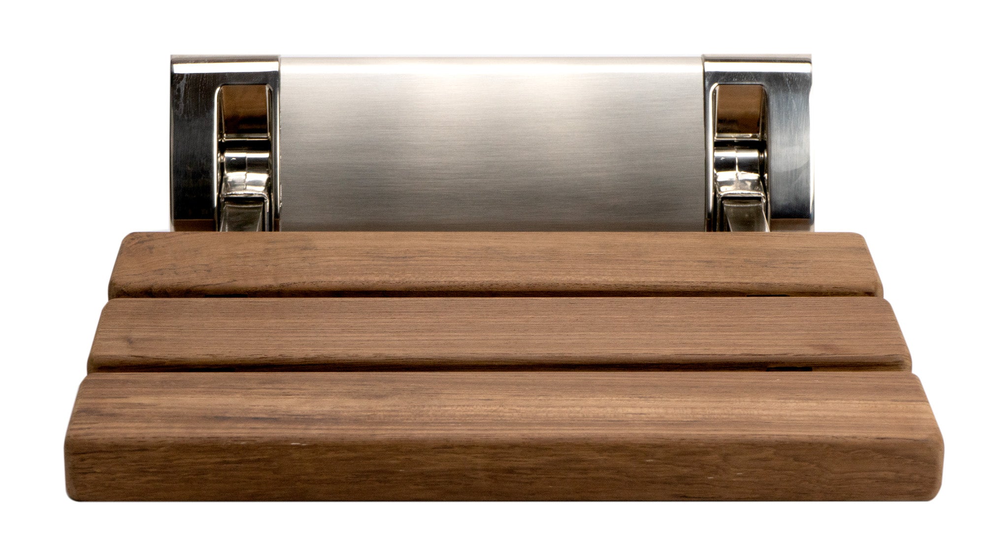 ALFI brand ABS14 14" Folding Teak Wood Wall-Mount Shower Seat Bench