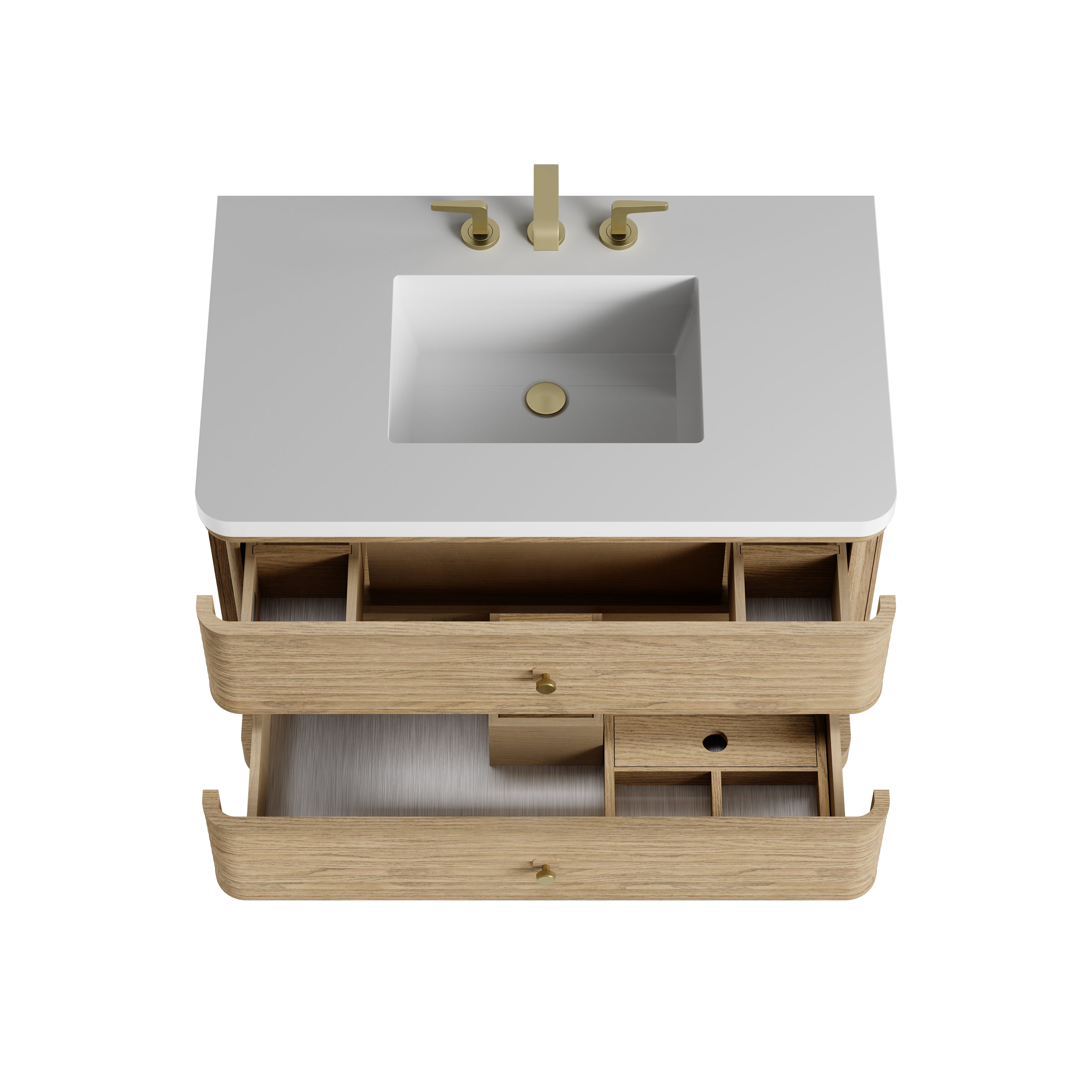 James Martin Allamari 36" Single Vanity in Dune Mist with 3cm Countertop