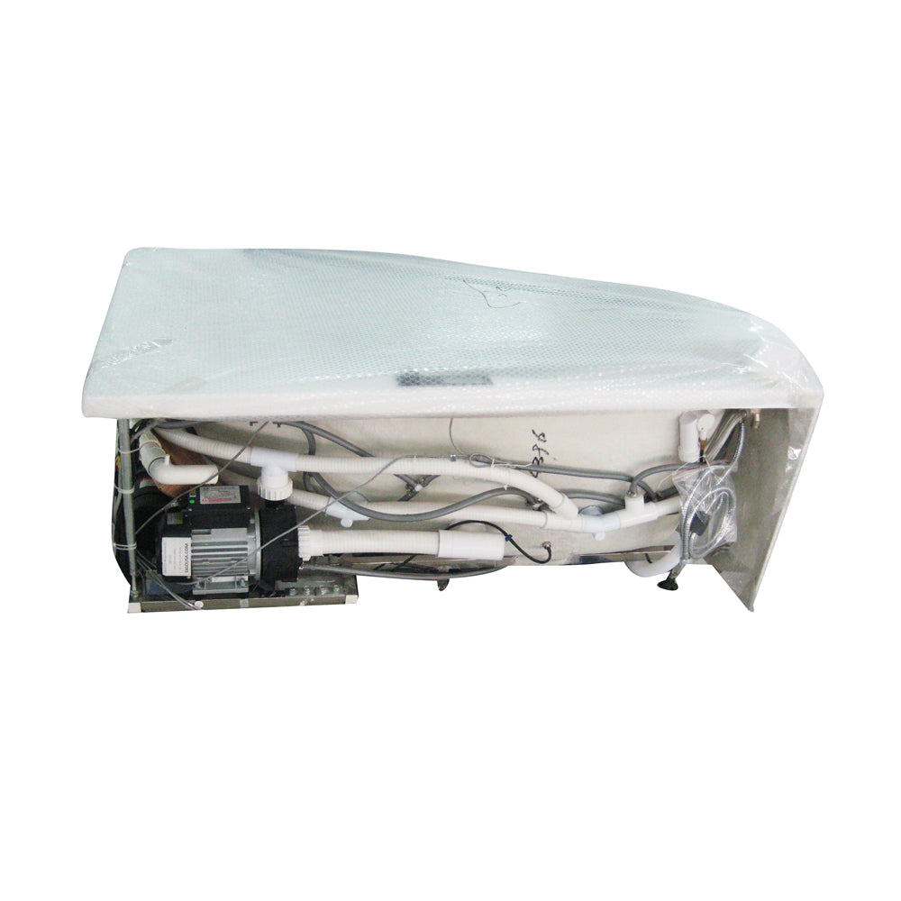EAGO AM198ETL-L 5′ Acrylic Whirlpool Left Corner Bathtub with Glass Front