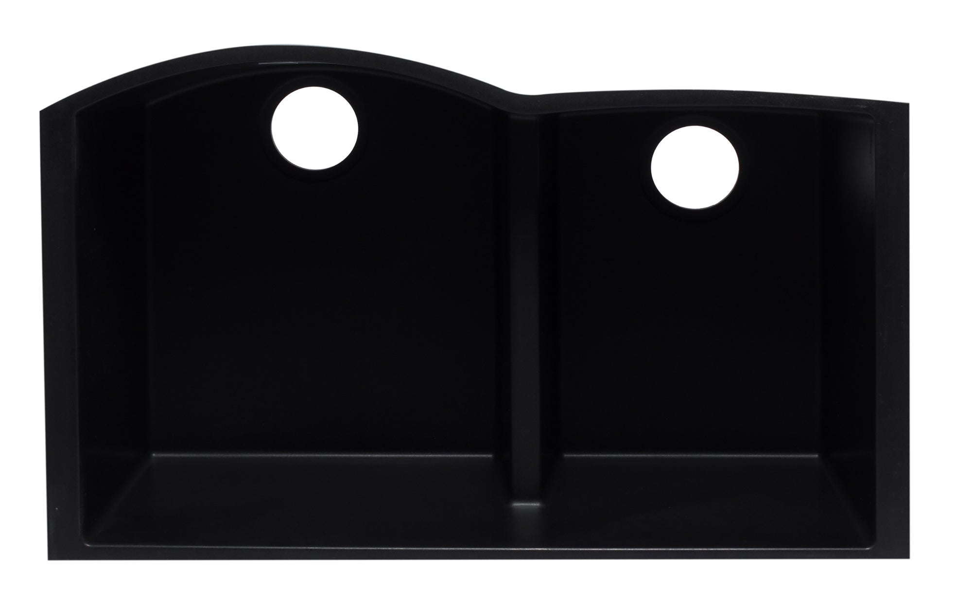 ALFI brand AB3320UM 33" Double Bowl Undermount Granite Composite Kitchen Sink