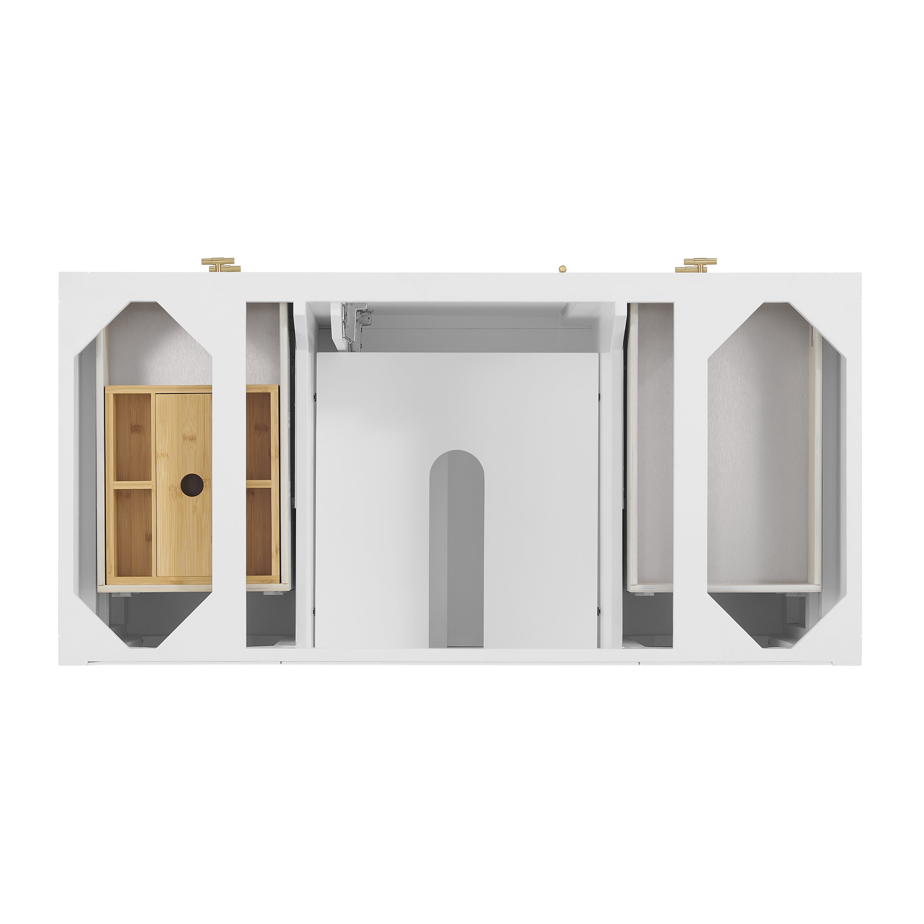 James Martin Myrrin 48" Single Vanity in Bright White with 3cm Countertop