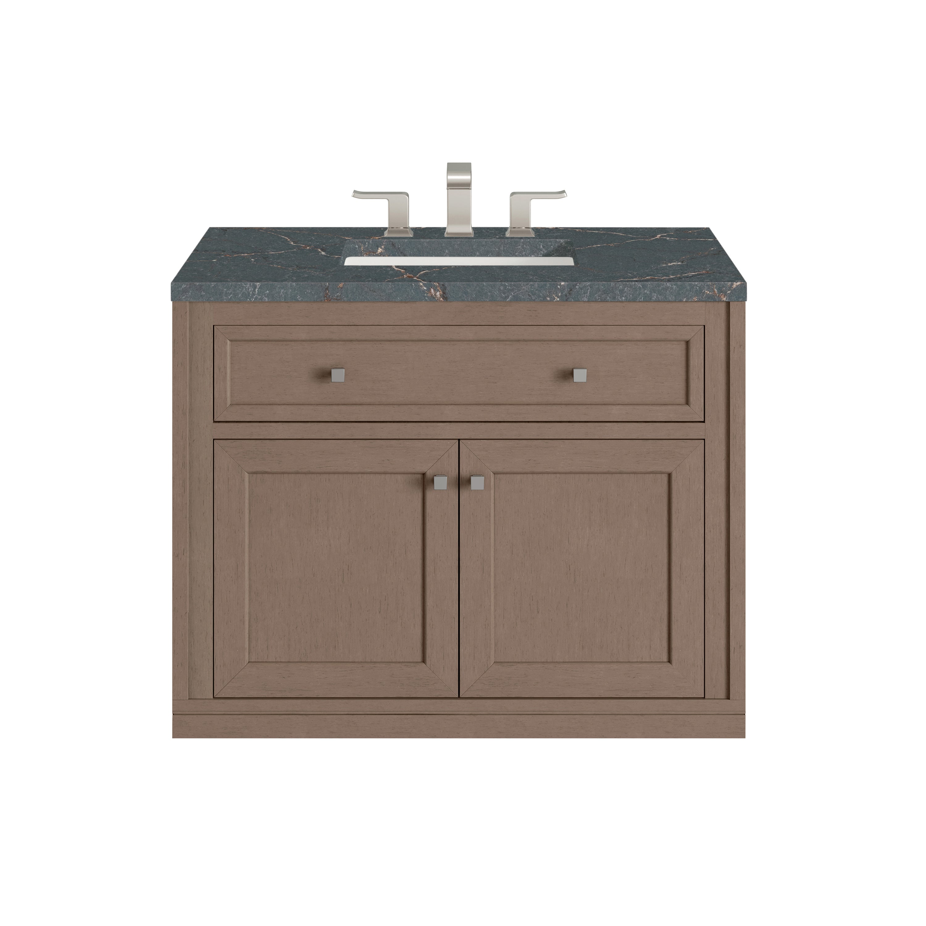 James Martin Chicago 36" Single Vanity in Walnut Whisper with 3cm Countertop