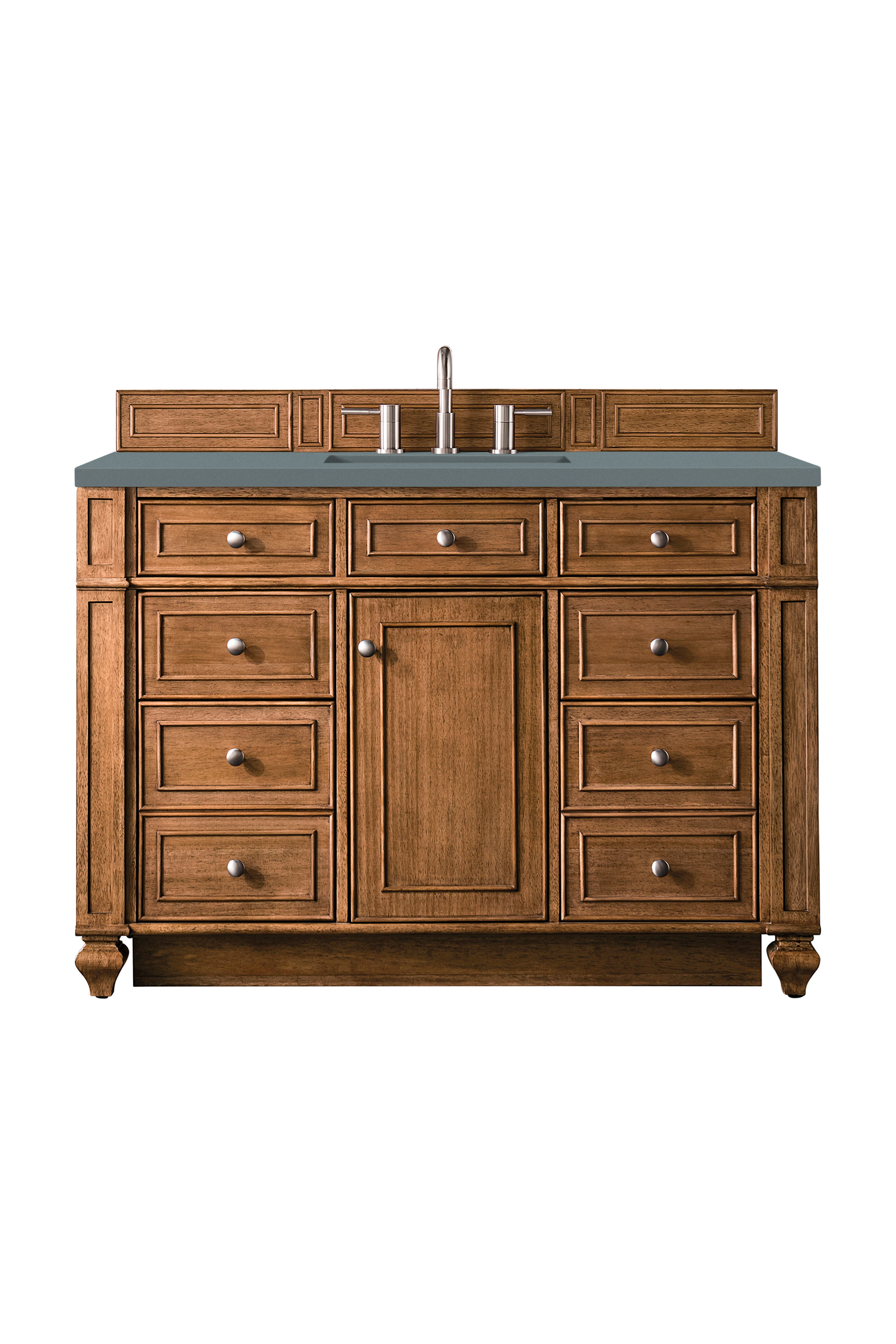 James Martin Bristol 48" Single Vanity in Saddle Brown with 3cm Countertop