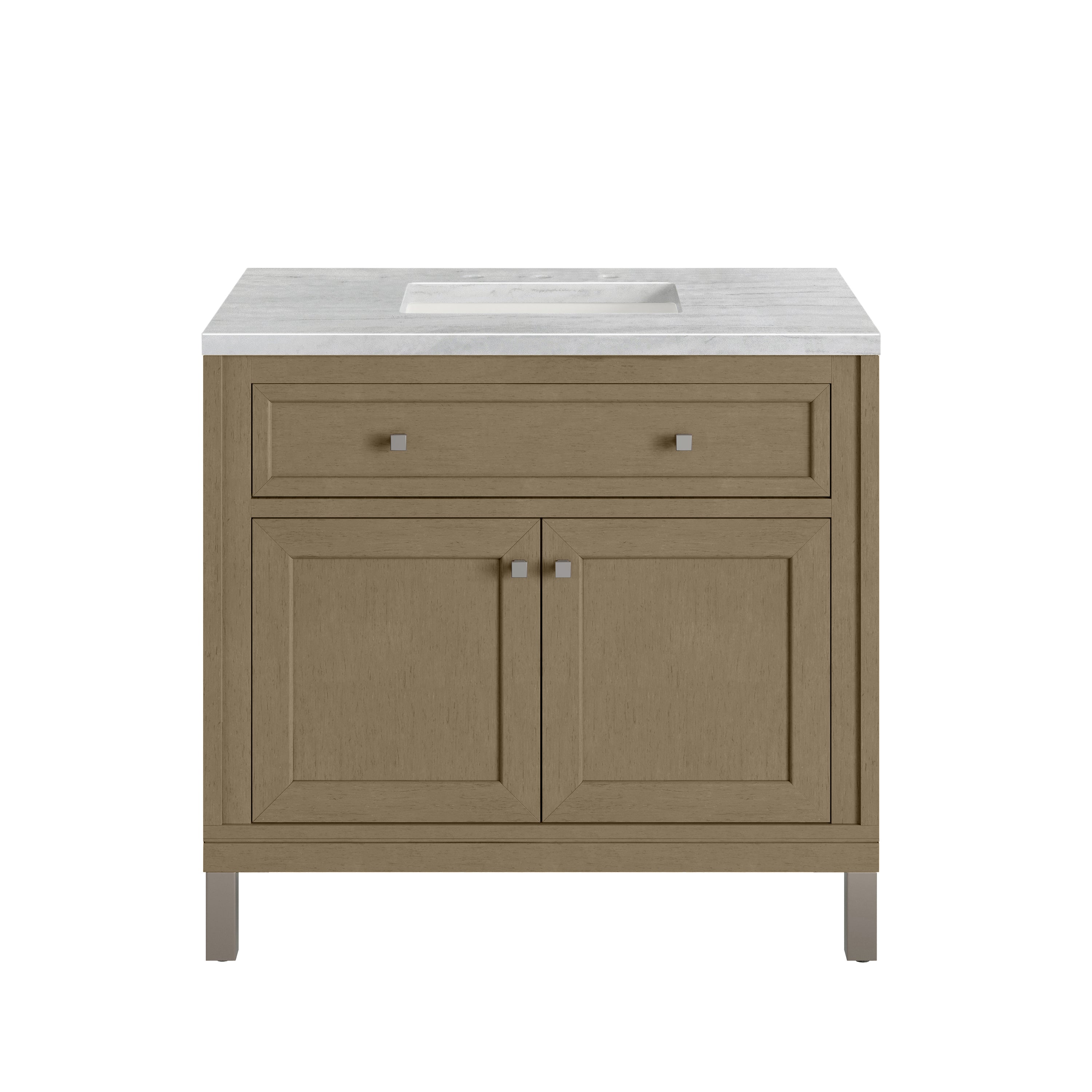 James Martin Chicago 36" Single Vanity in Walnut Whisper with 3cm Countertop