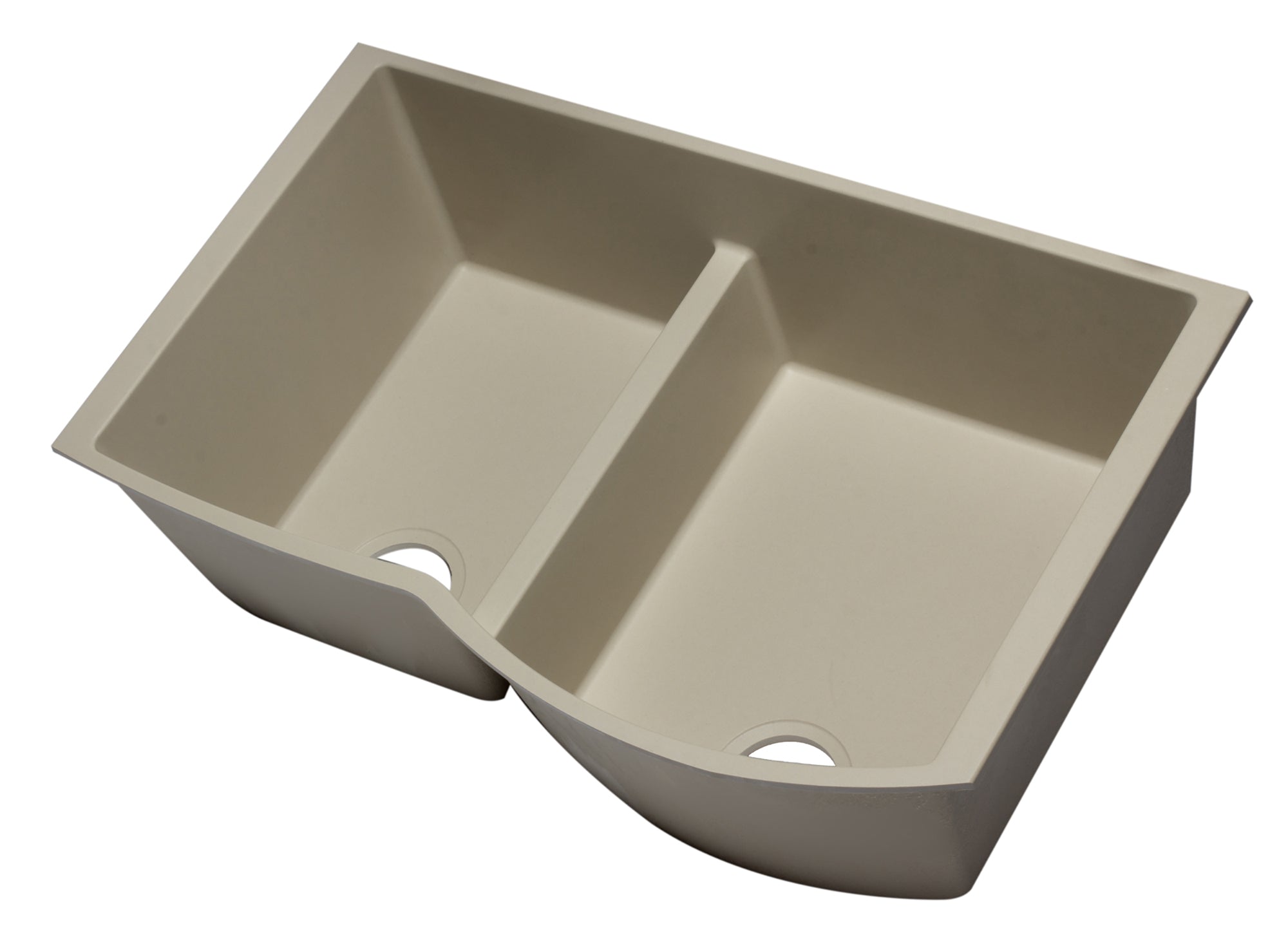 ALFI brand AB3320UM 33" Double Bowl Undermount Granite Composite Kitchen Sink