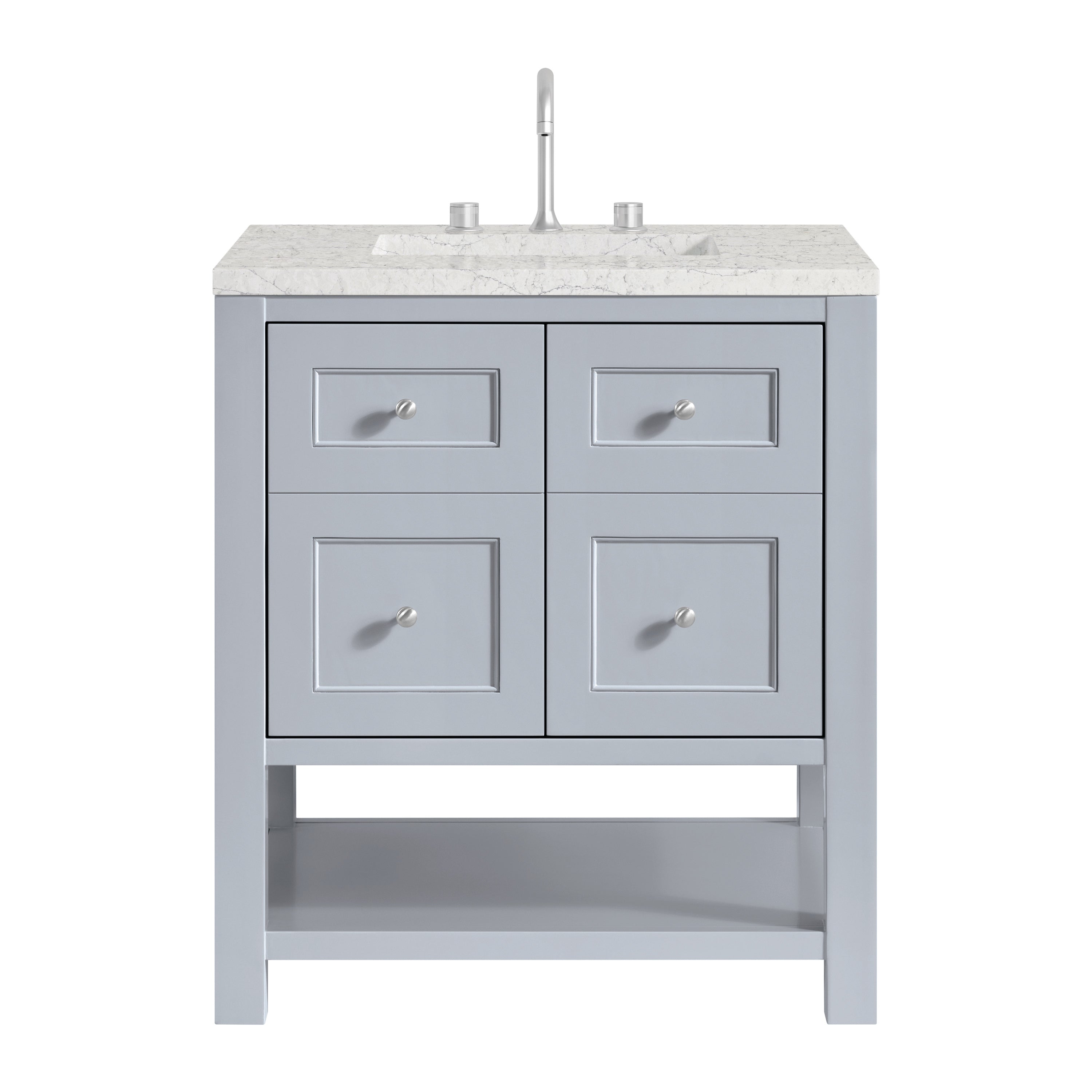 James Martin Breckenridge 30" Single in Serenity Blue with 3cm Countertop