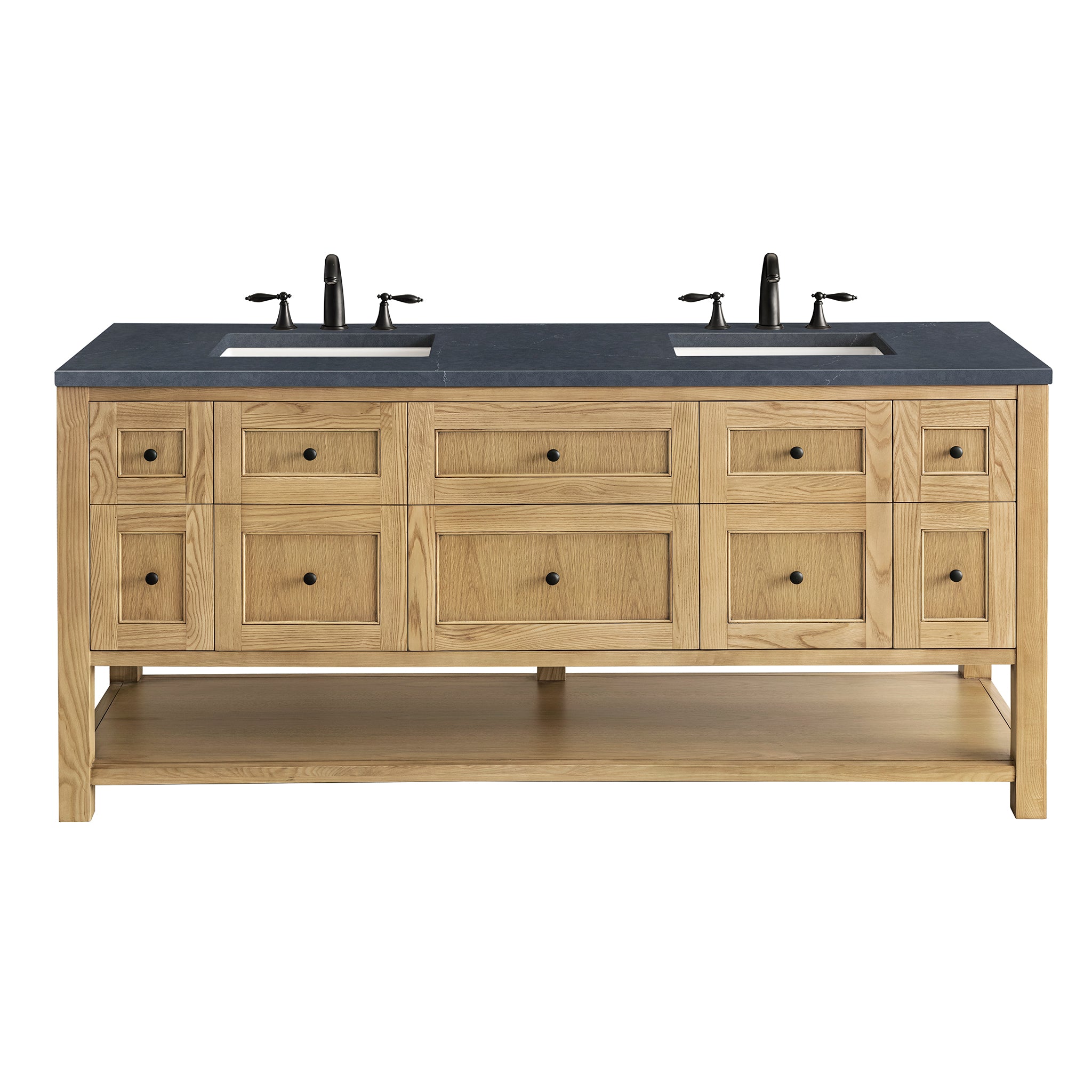 James Martin Breckenridge 72" Double Vanity in Light Natural Oak with 3cm Countertop