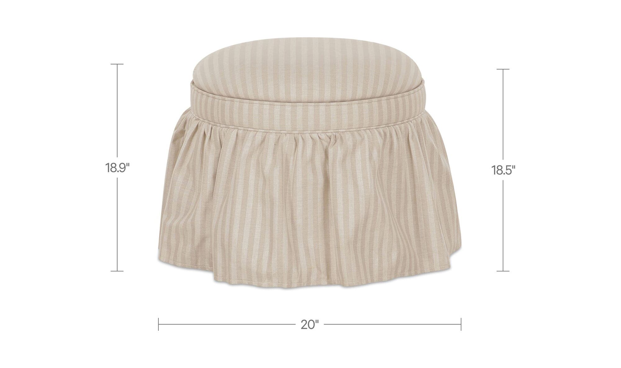 Moes Heidi Storage Ottoman OA-1112