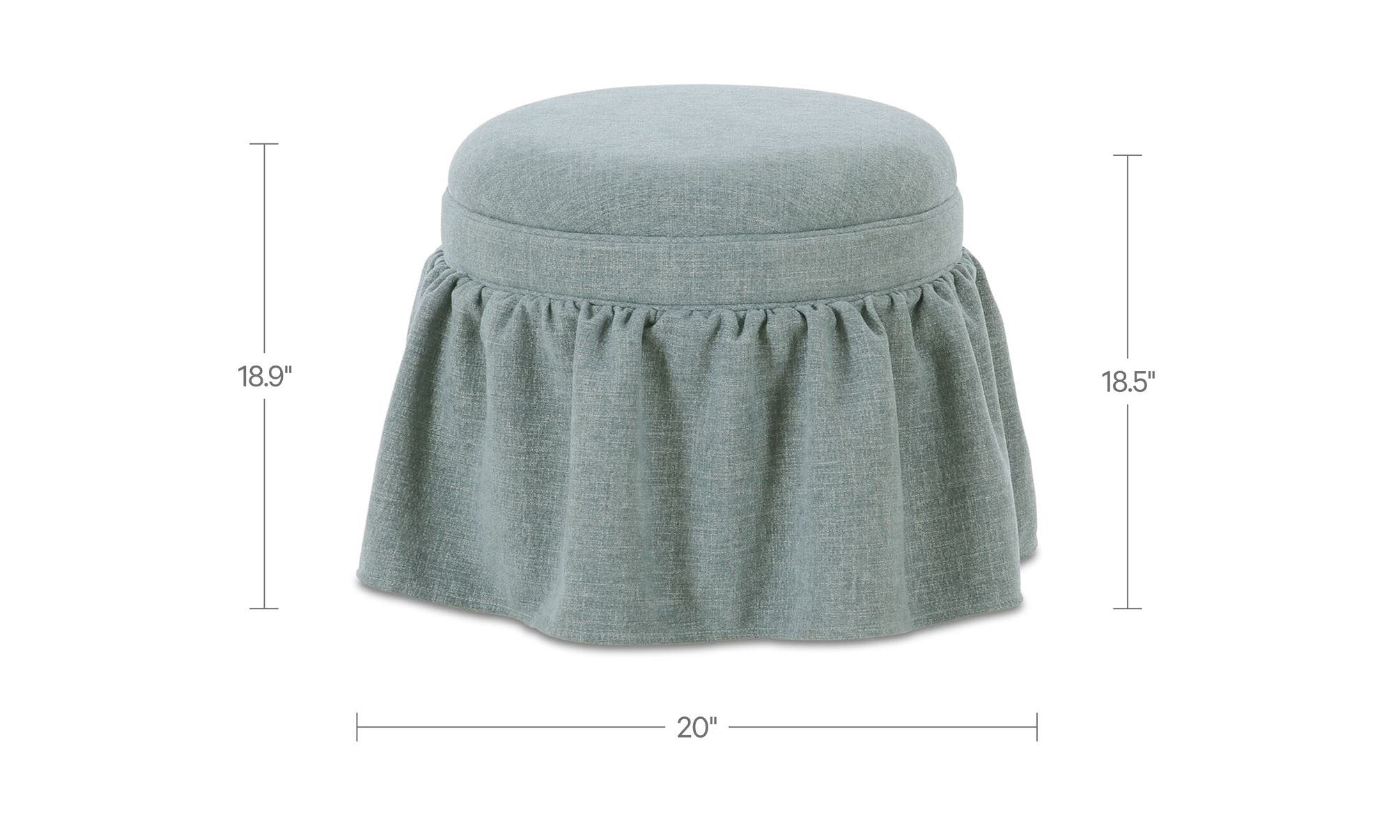 Moes Heidi Storage Ottoman OA-1112