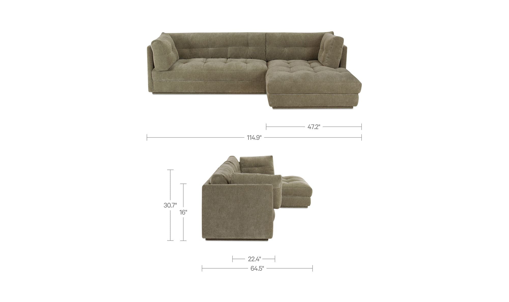 Moes Mischa Right Sectional OA-1116