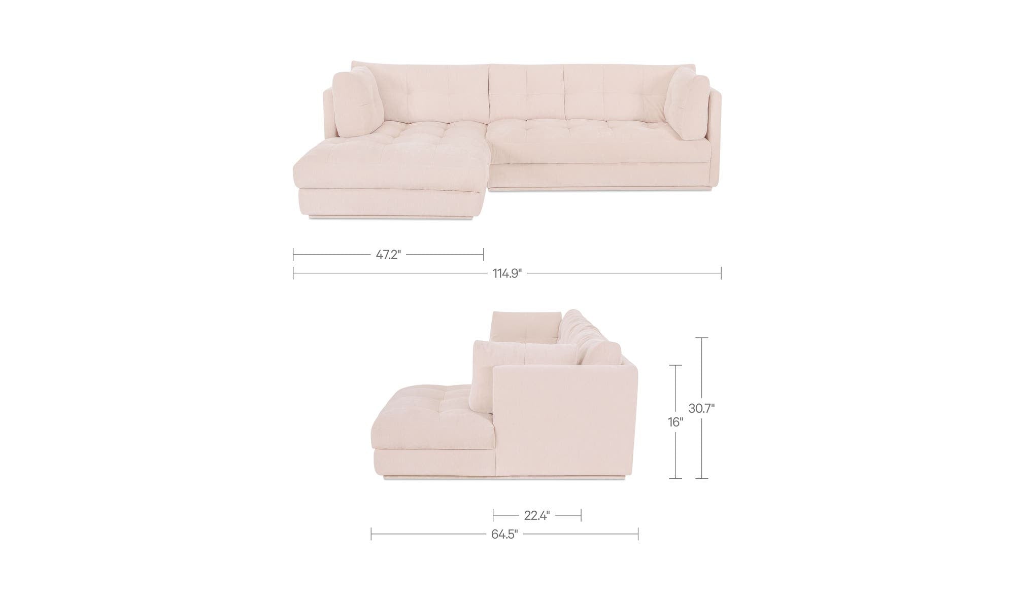 Moes Mischa Left Sectional OA-1116