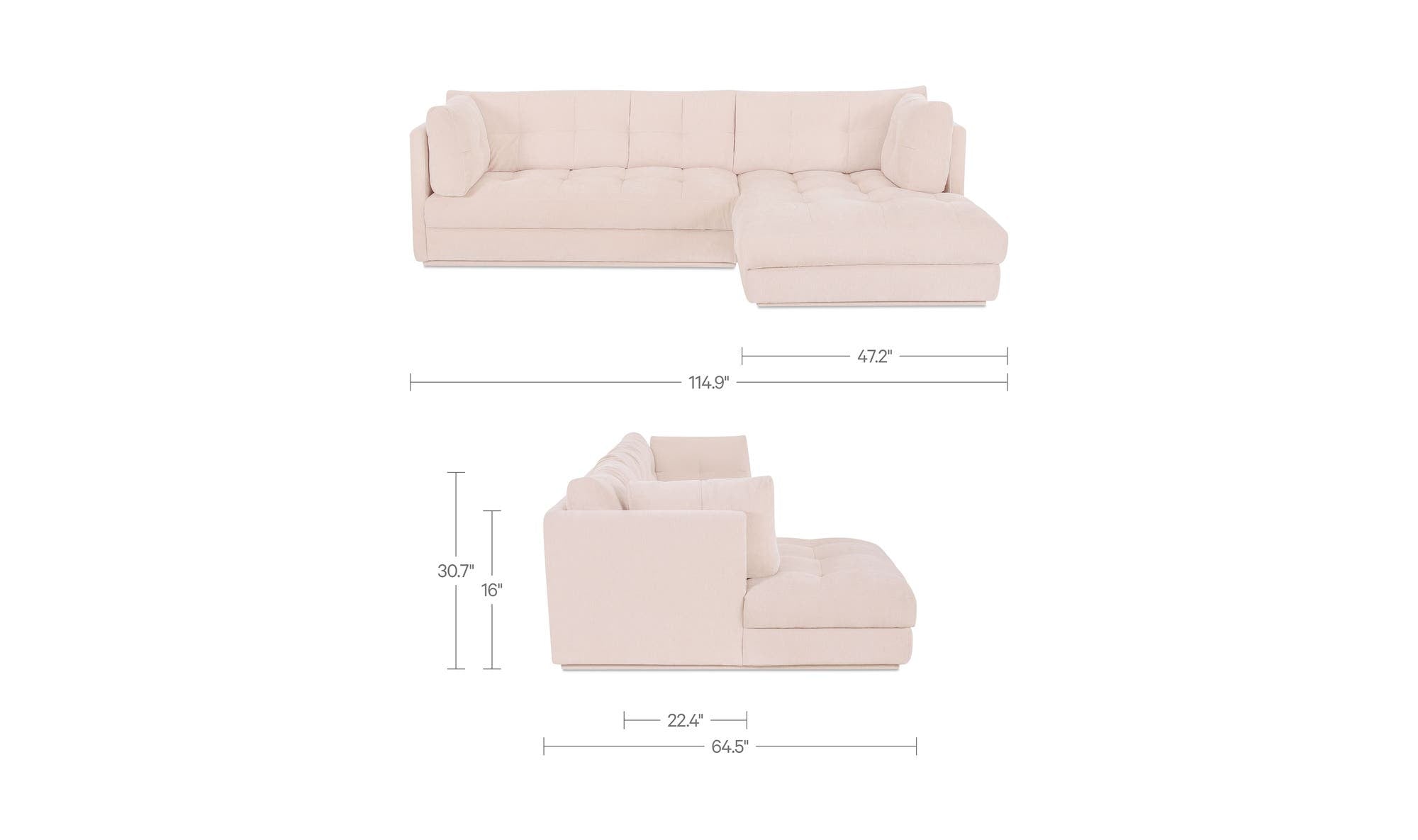 Moes Mischa Right Sectional OA-1116